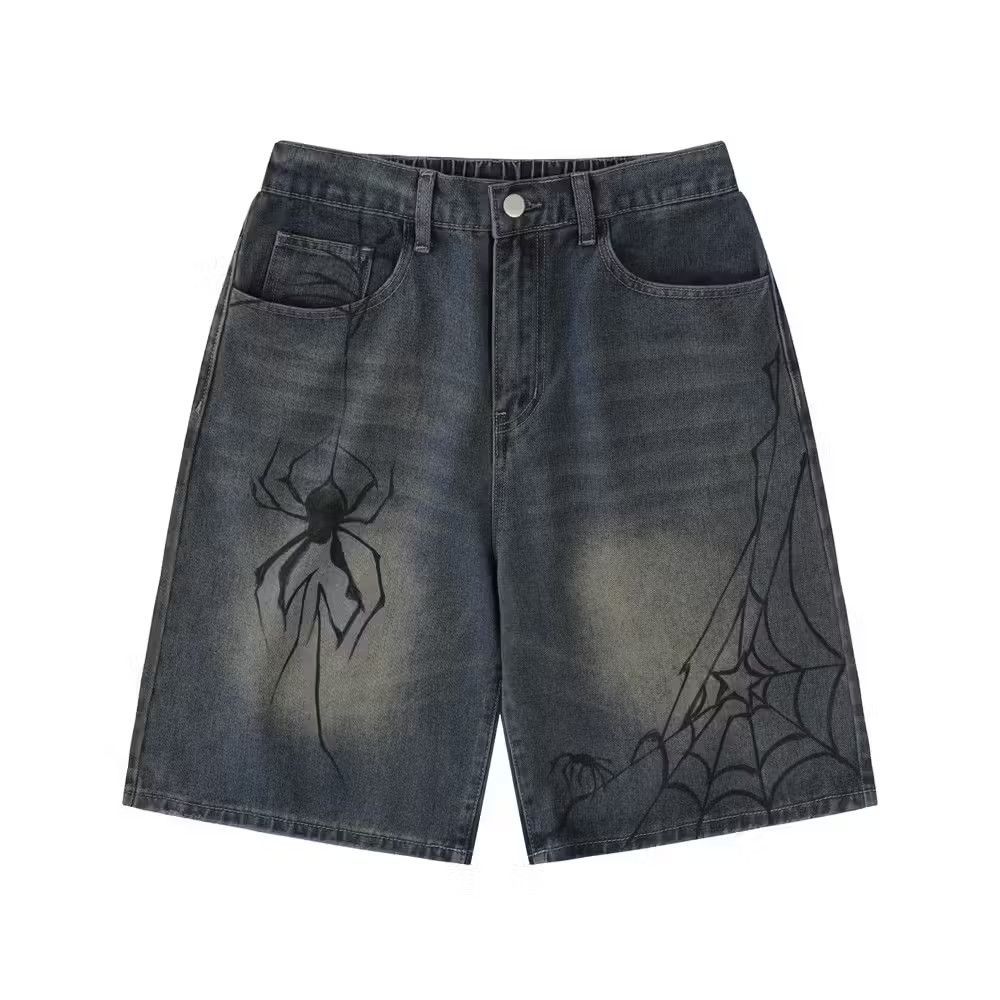 image of Vintage Spider Denim Shorts, Men's (Size 32)