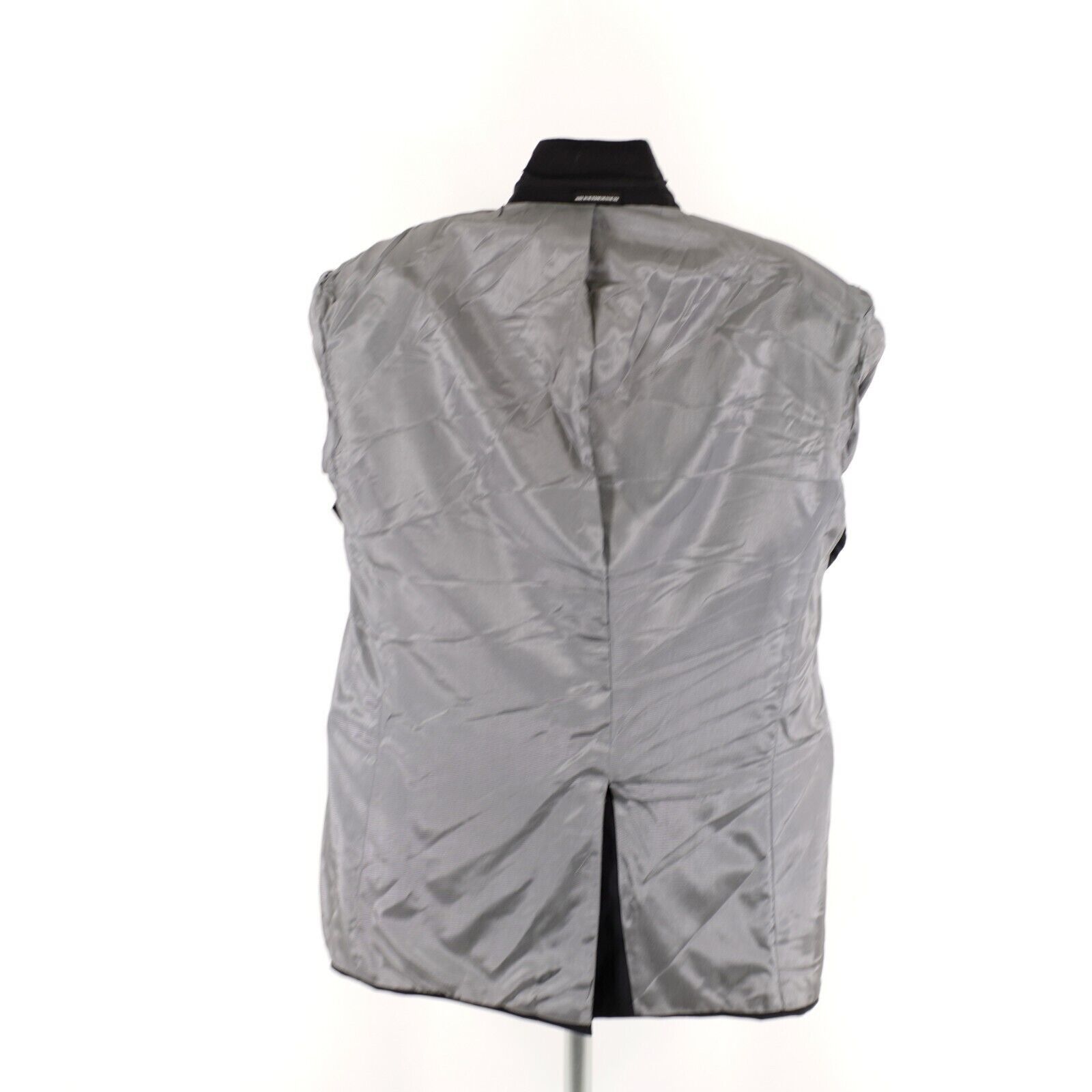 Stafford Stafford Essentials Black Wool 1 Felt Button Tuxedo Jacket 4 Size 40L - 16 Thumbnail