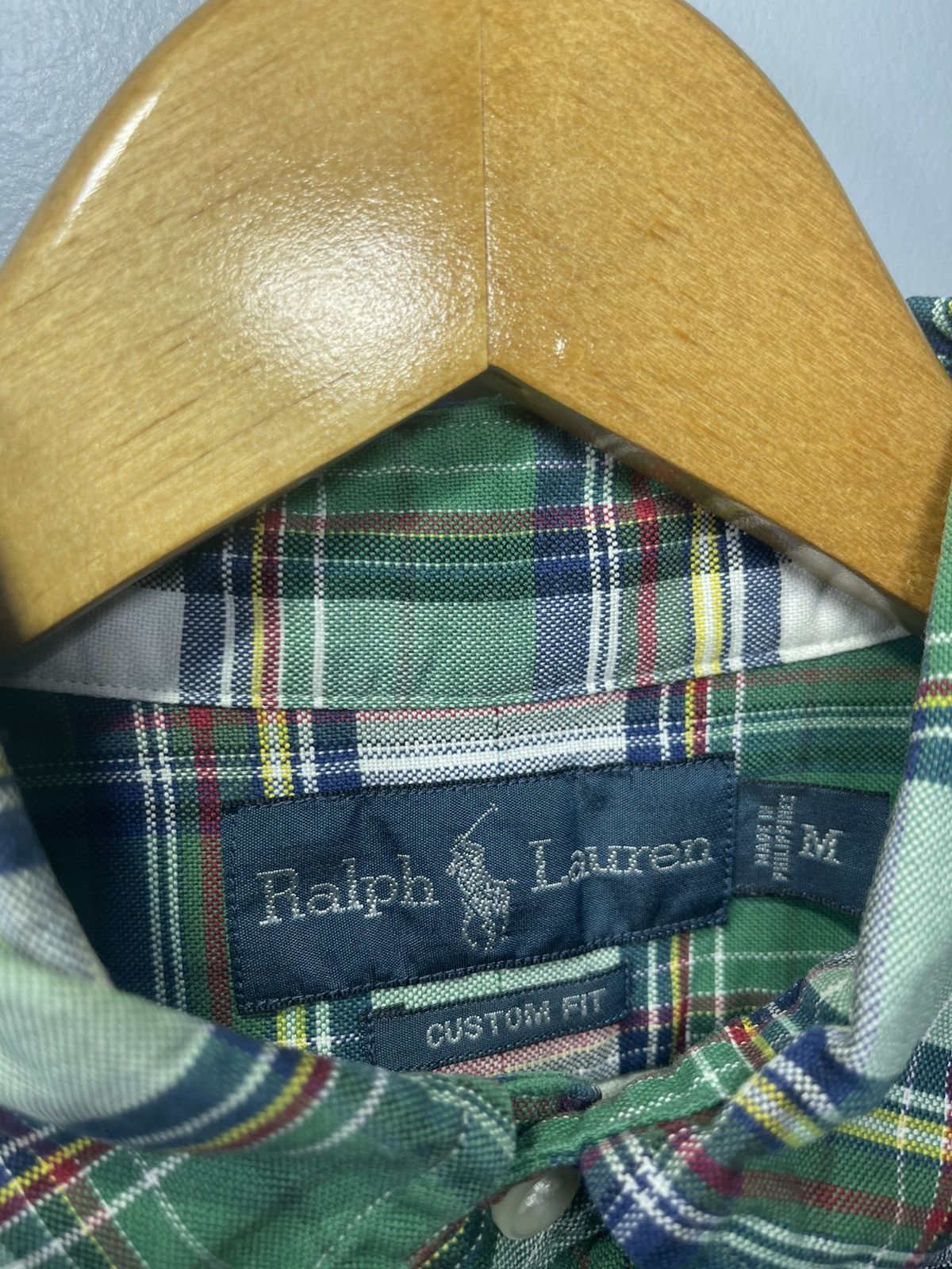 Polo Ralph Lauren Polo Ralph Lauren Green Plaid Custom Fit Button Down Sz M Size US M / EU 48-50 / 2 - 3 Thumbnail