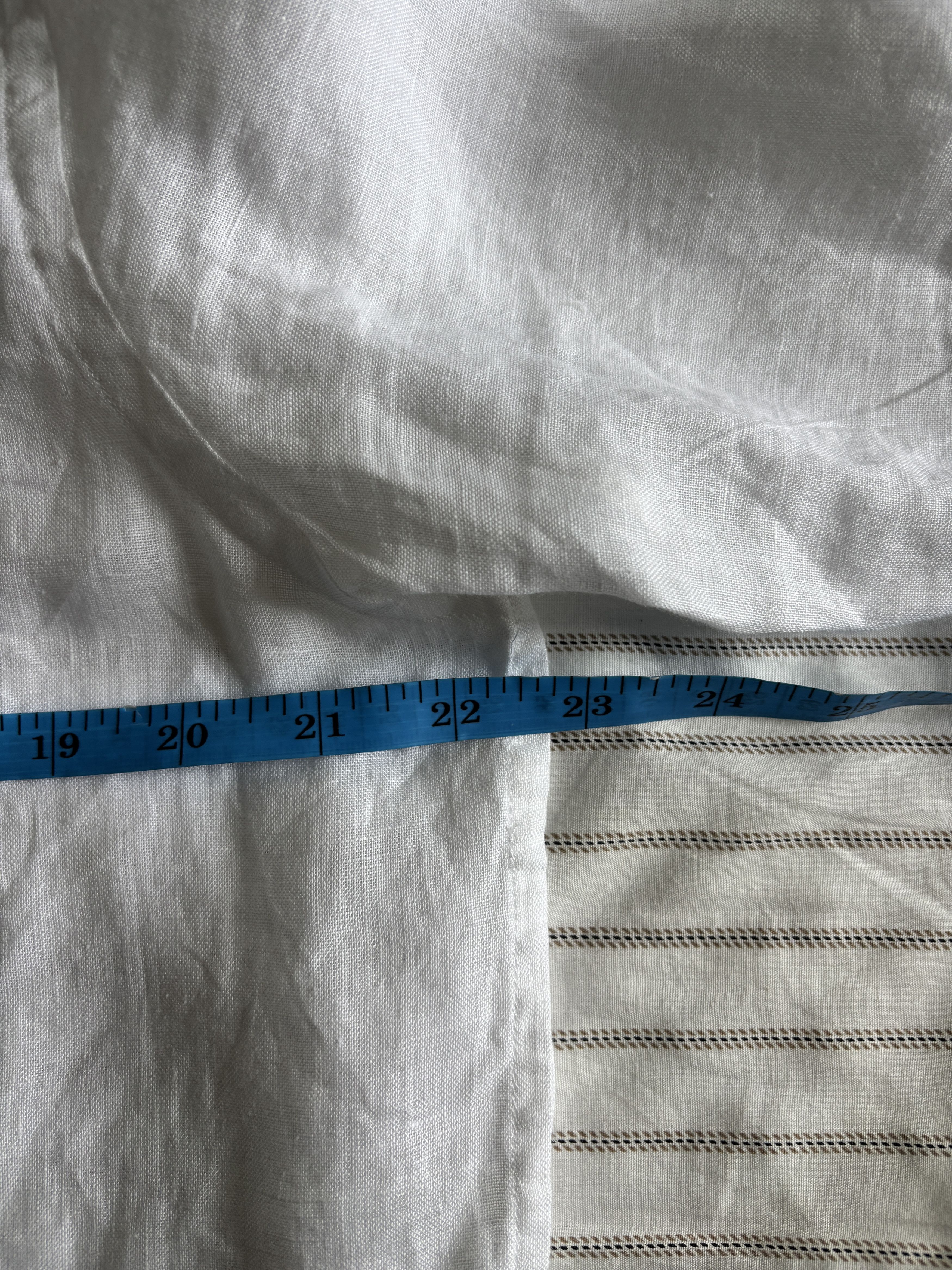 Drake's Drakes White Linen Camp Collar Long Sleeve Shirt Size US M / EU 48-50 / 2 - 8 Thumbnail