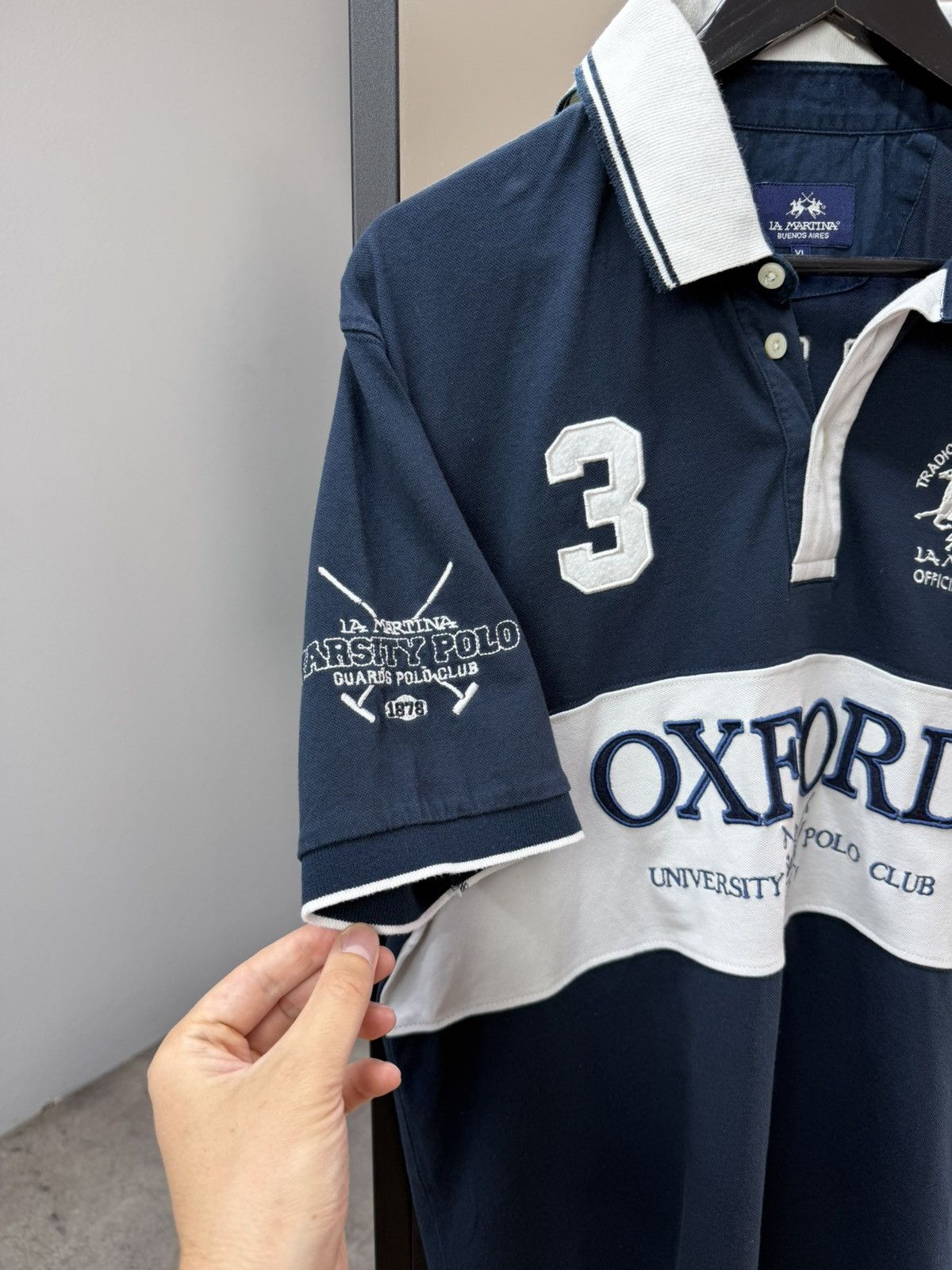 Polo Ralph Lauren La Martina Varsity Polo Shirt Oxford Luxury Big Logo Back Size US XL / EU 56 / 4 - 4 Thumbnail