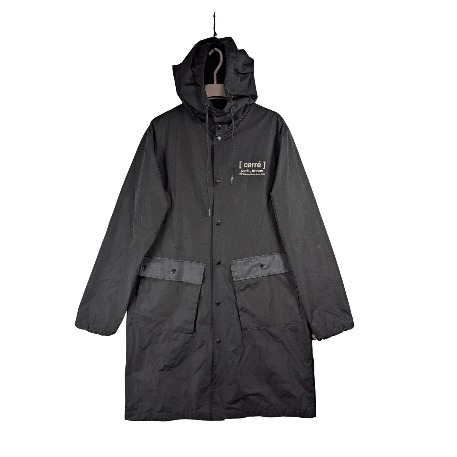 Unknown London Carre Paris Hooded Parka Reflective Long Jacket Men’s Size S Size US S / EU 44-46 / 1 - 1 Thumbnail