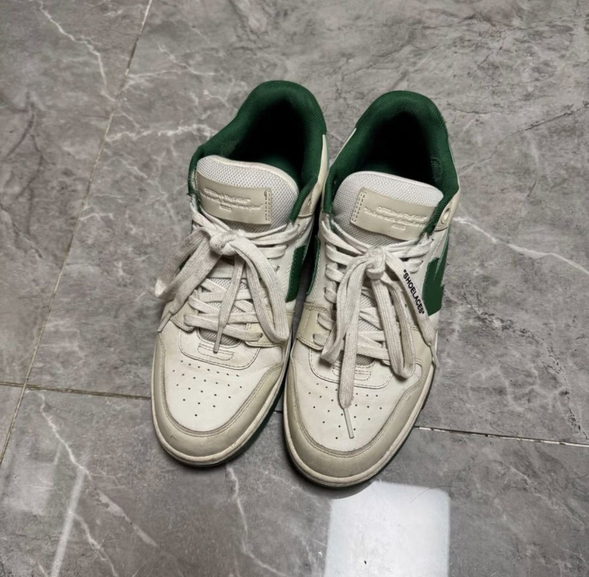 Off-White OFF-WHITE Out of Office Sneakers in Green Size US 8 / EU 41 - 2 Thumbnail