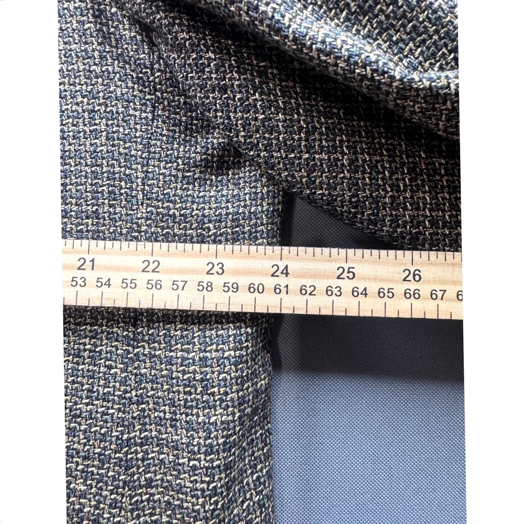 Yves Saint Laurent VINTAGE Yves Saint Laurent Blazer Men Wool Silk Blend Tweed Geometric Notch Lapel Notch Single-Breasted Two-Button 43 Chest Regular Fit Brown Size 42R - 7 Thumbnail