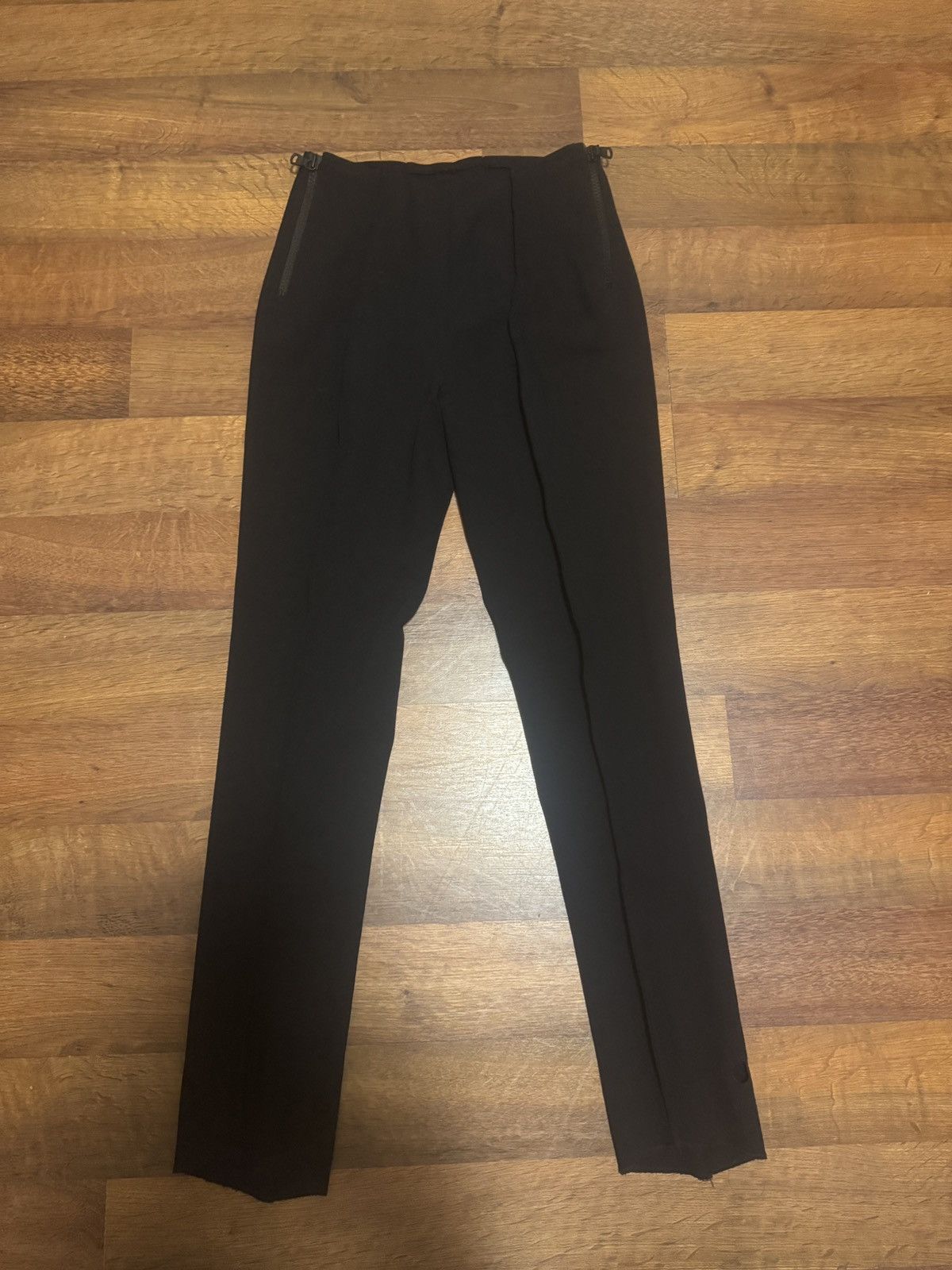 H&M × Maison Margiela Black Zippered Holed Trousers Size US 26 / EU 42 - 1 Thumbnail