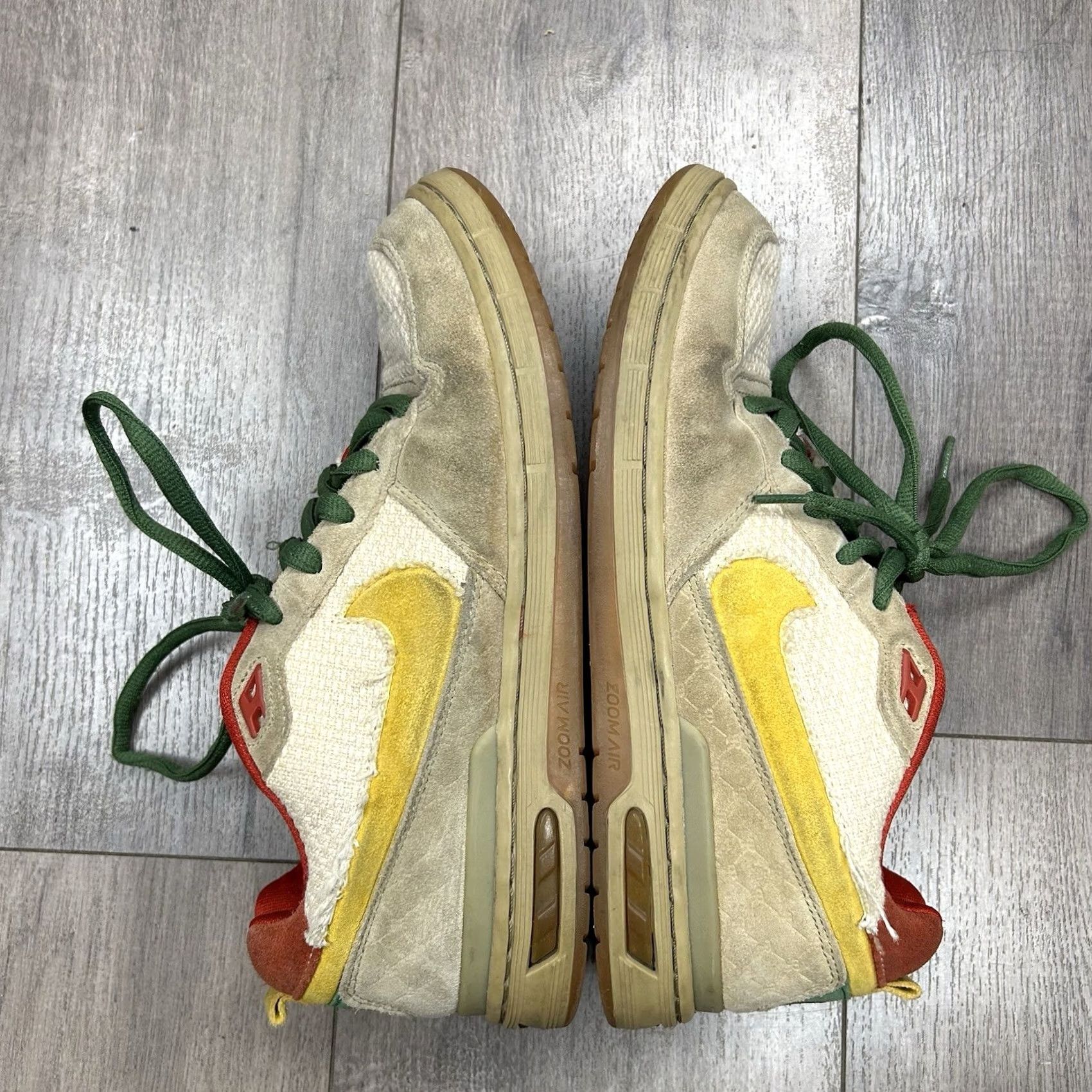 Nike Nike SB Paul Rodriguez Zoom Air Low Hemp/Rasta Size 10.5 Men's Sneaker 310802-271 Used As Is Size US 11 / EU 44 - 4 Thumbnail