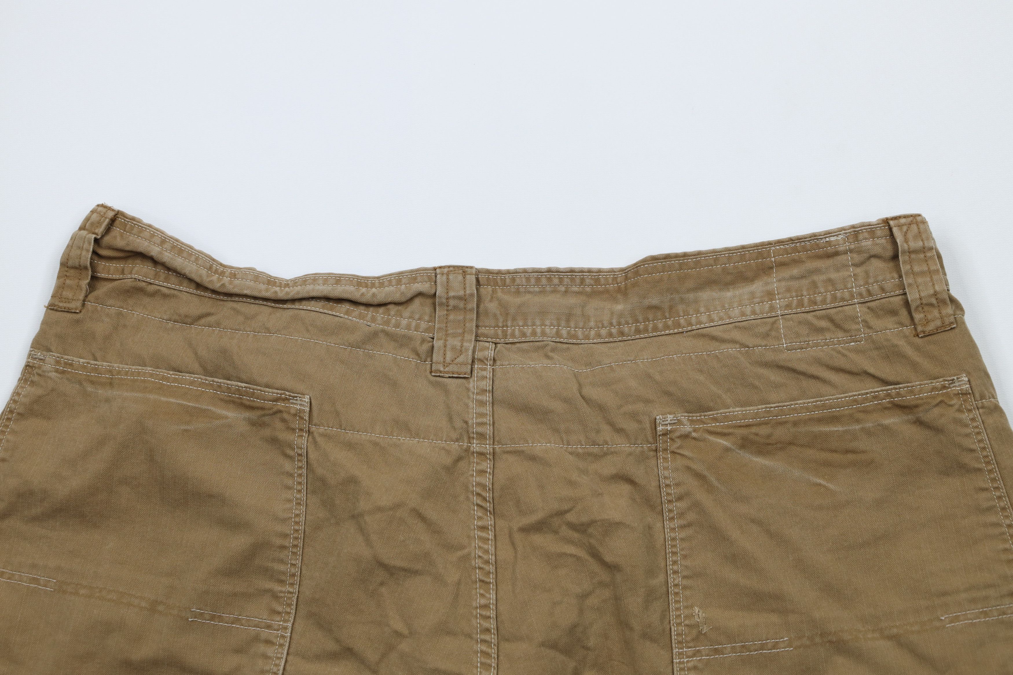 Ralph Lauren × Vintage Vintage 90s Ralph Lauren Fit Herringbone Button Fly Shorts Size US 40 / EU 56 - 14 Thumbnail