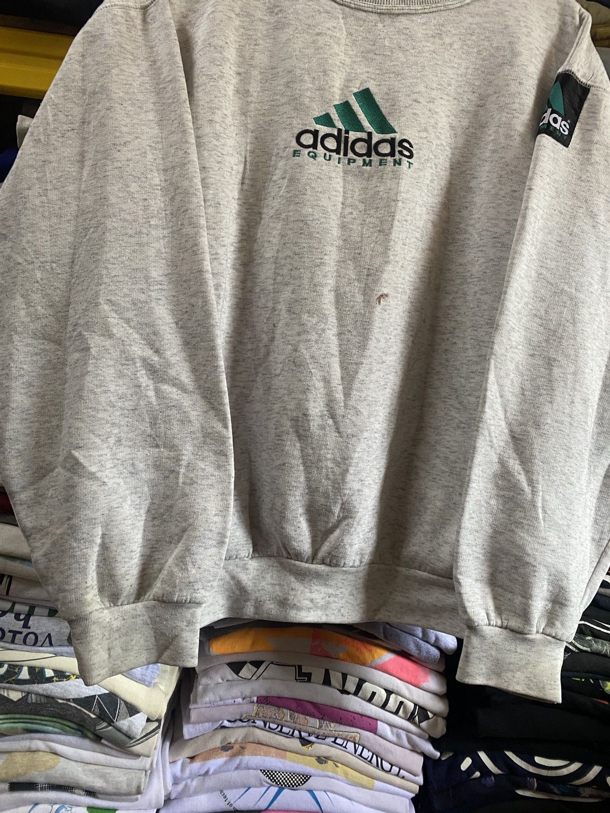 Adidas × Vintage VINTAGE ADIDAS EQUIPMENT LOGO SWEATSHIRT XL LARGE Size XL / US 12-14 / IT 48-50 - 7 Thumbnail