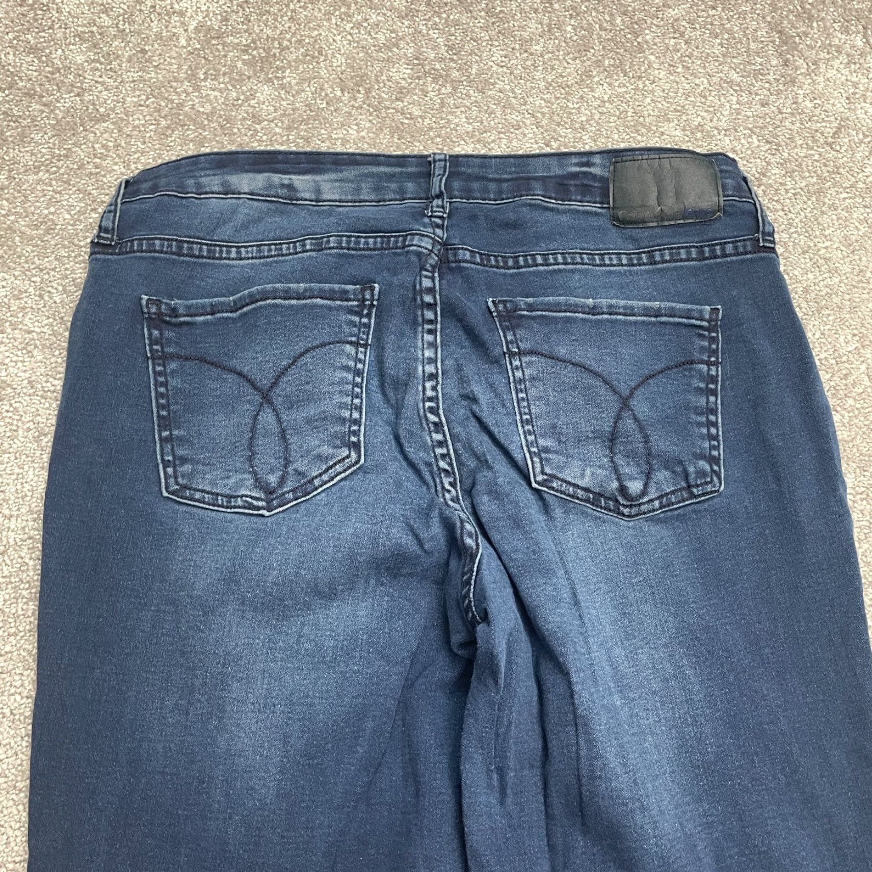 Calvin Klein Calvin Klein Jeans Womens Curvy Skinny Denim Blue Dark Wash 30 32x31.5 Modern Classic USA Designer Curvy Skinny Size 30" / US 8 / IT 44 - 5 Thumbnail