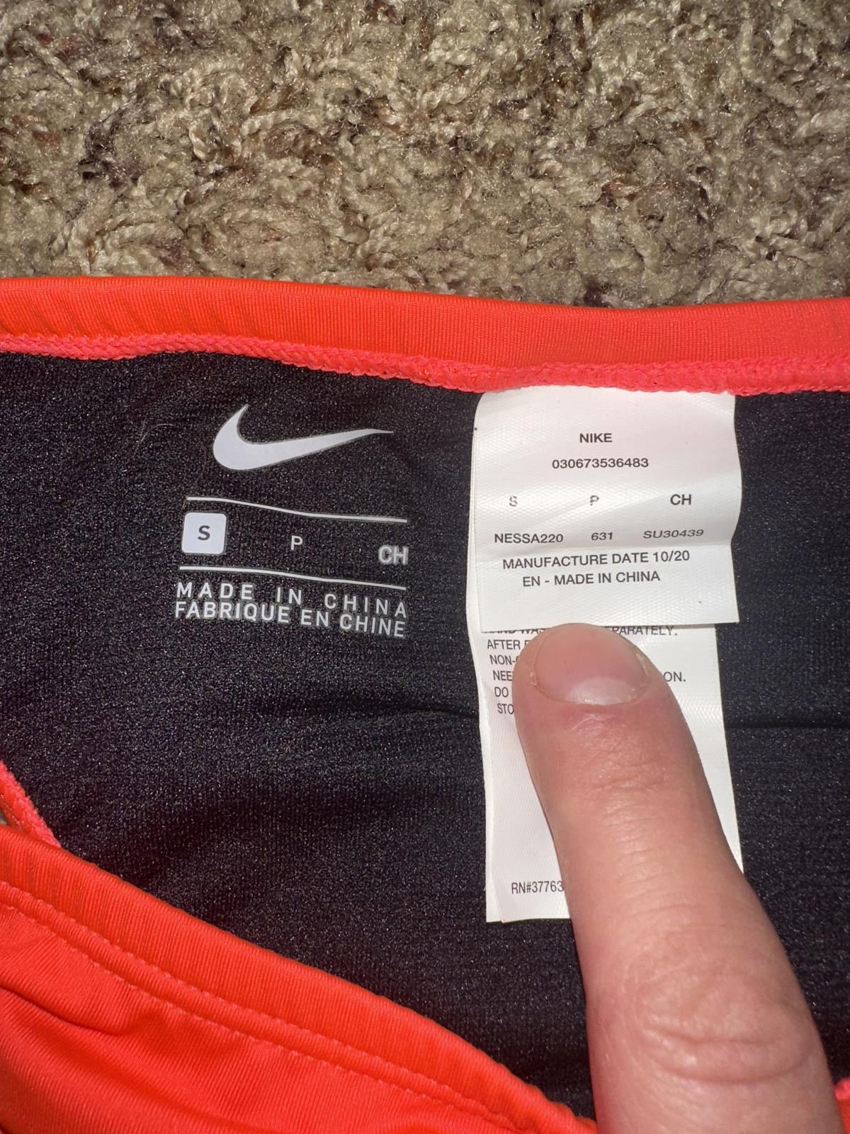 Nike Women's Nike Essential Cheeky Orange/Red Swim Bottom Size ONE SIZE - 4 Thumbnail