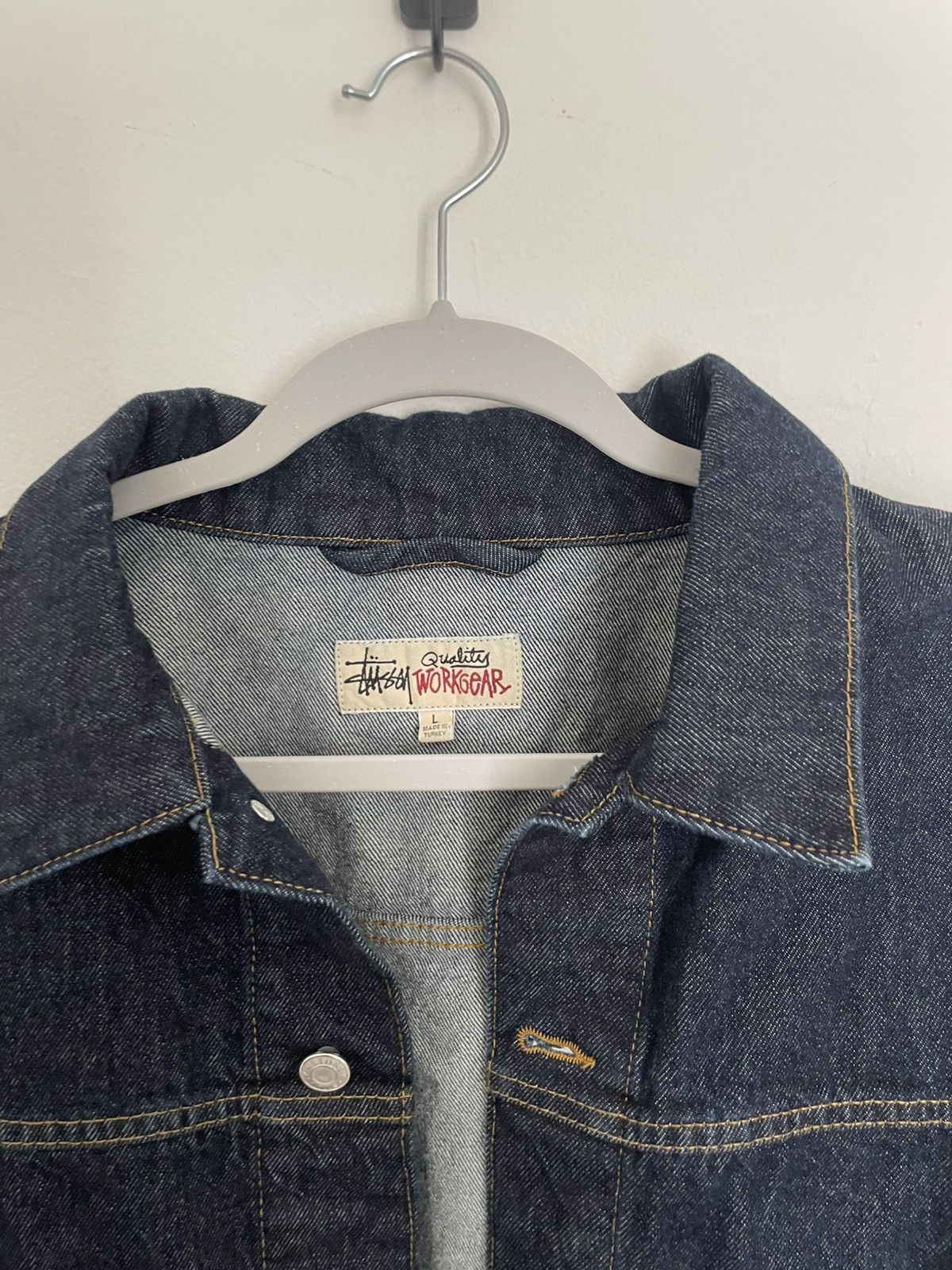 Stussy Trucker Denim Jacket Leopard | Grailed