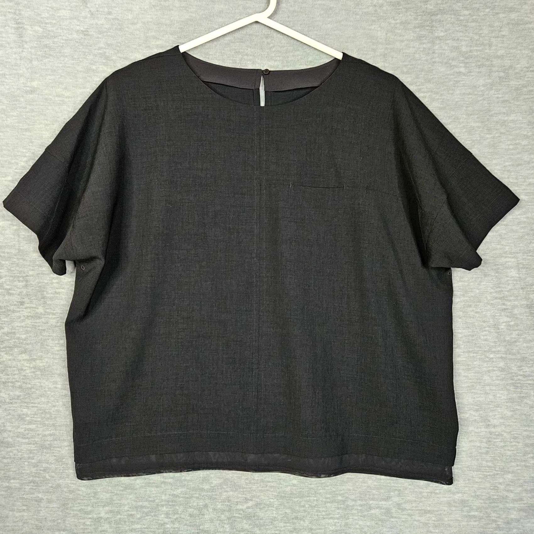 Lululemon Lululemon Women's Black Shift in Time Short Sleeve Layer Top Size 6 W3DBKS Shirt Adult Regular Black 6 Women Shirts Men's? Size M / US 6-8 / IT 42-44 - 2 Thumbnail