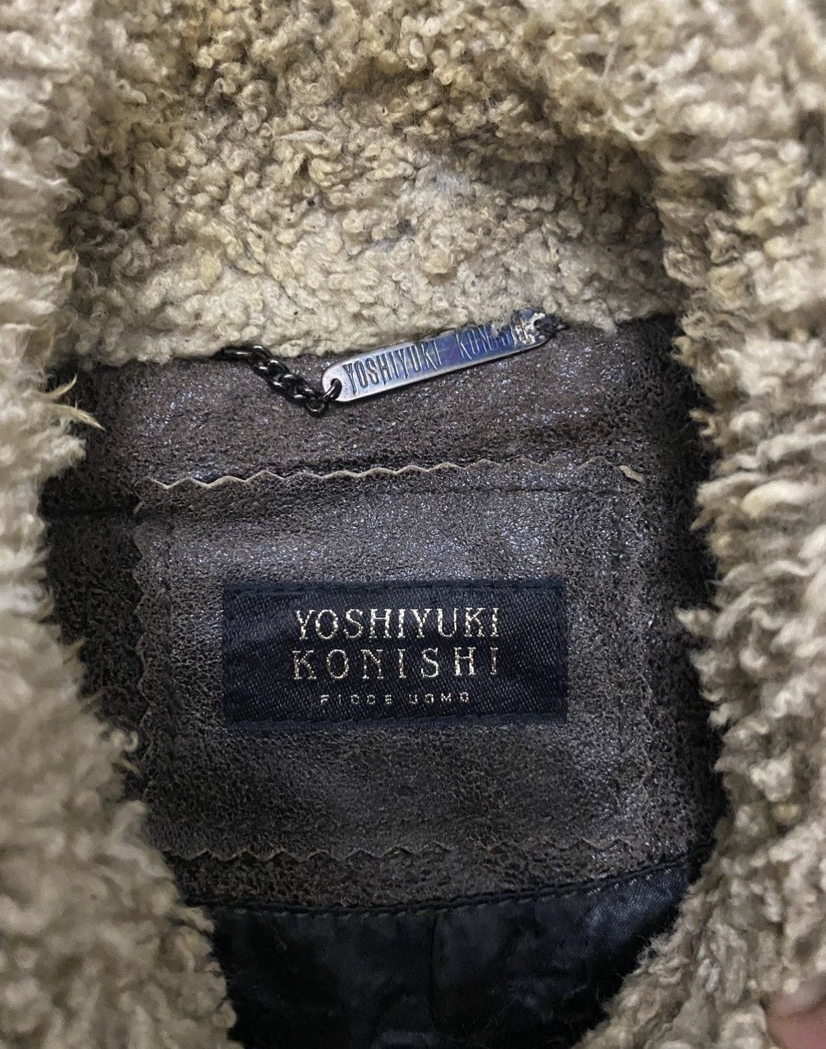 Japanese Brand 90’s Yoshiyuki Konoshi Flight Leather Jacket Size US L / EU 52-54 / 3 - 8 Thumbnail