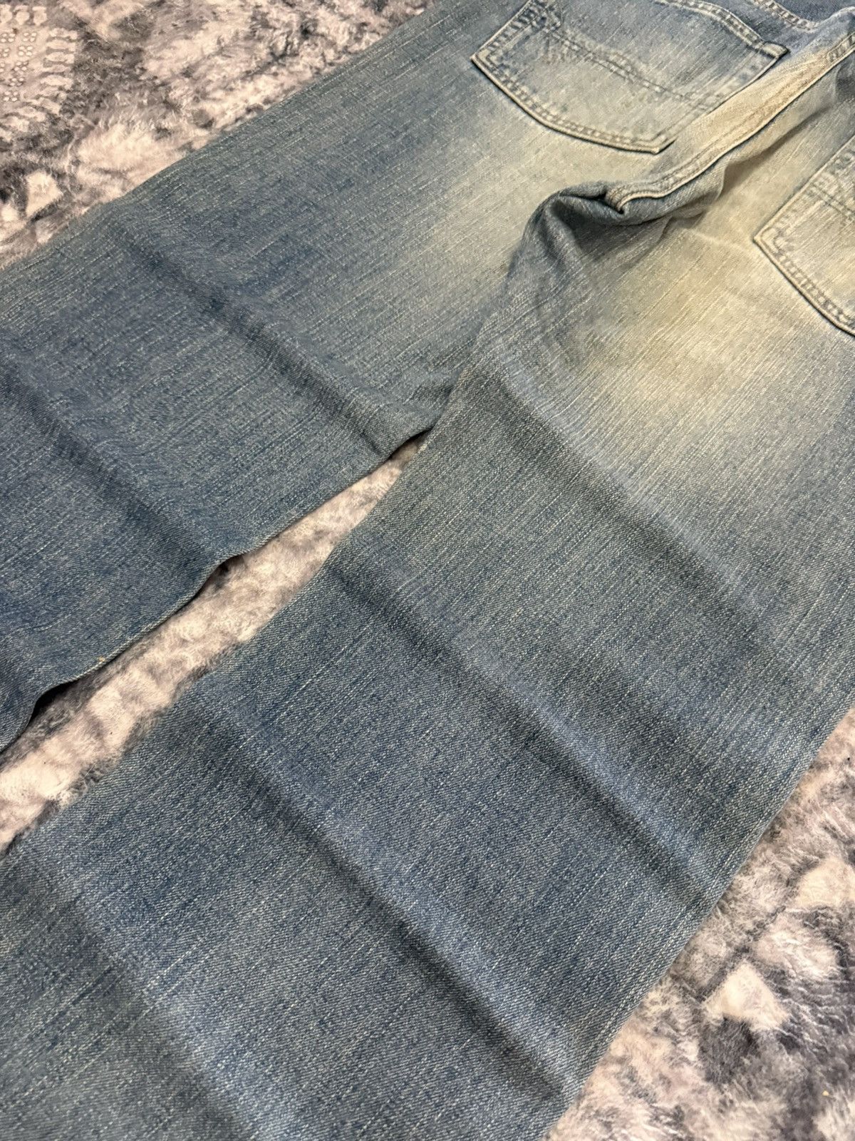 Japanese Brand EDWIN 505 Muddy Wash Selvedge Jeans Straight Loose Size US 32 / EU 48 - 15 Thumbnail