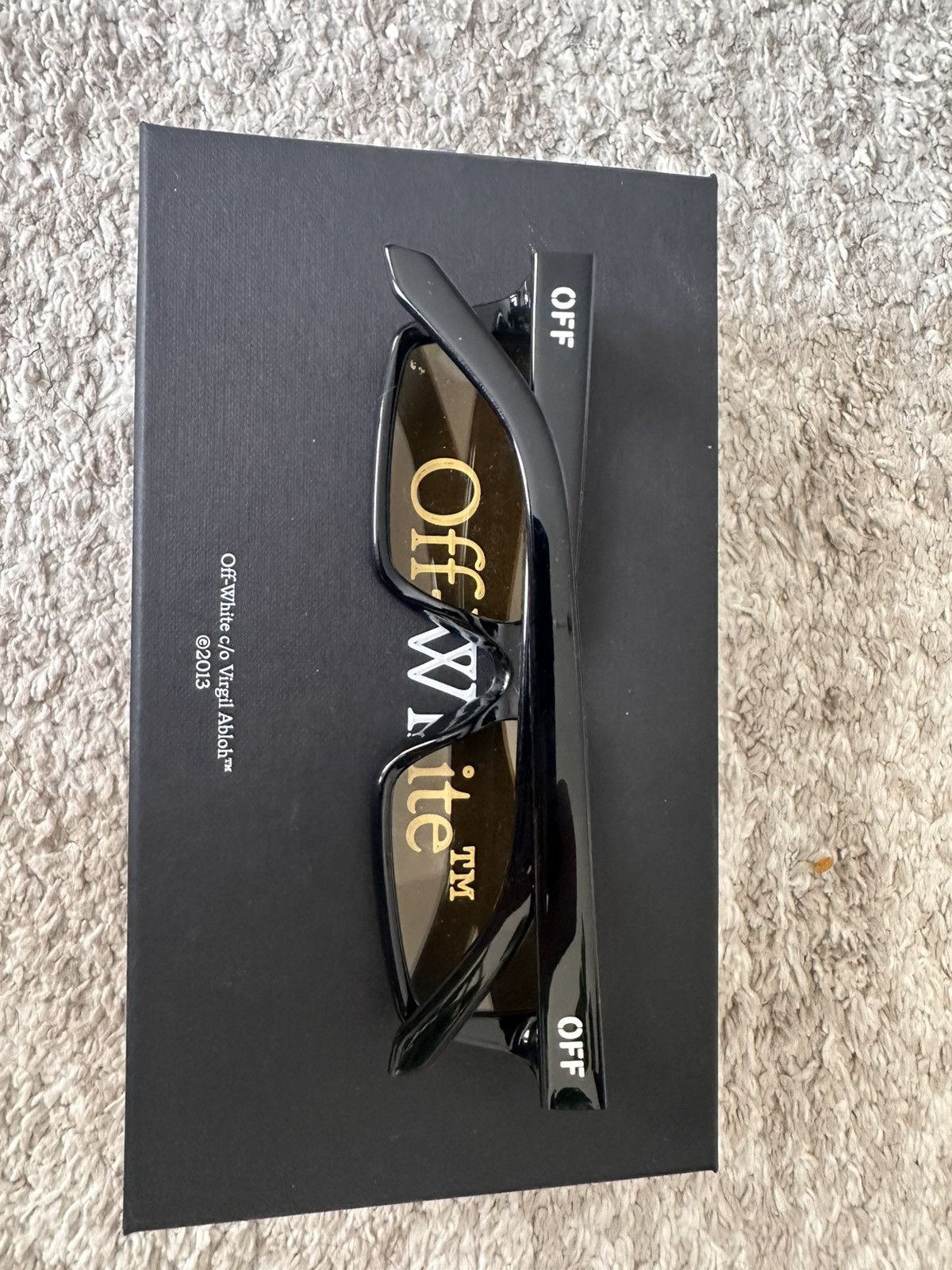 Off-White Off-White Virgil Abloh Square Sunglasses Size ONE SIZE - 3 Thumbnail