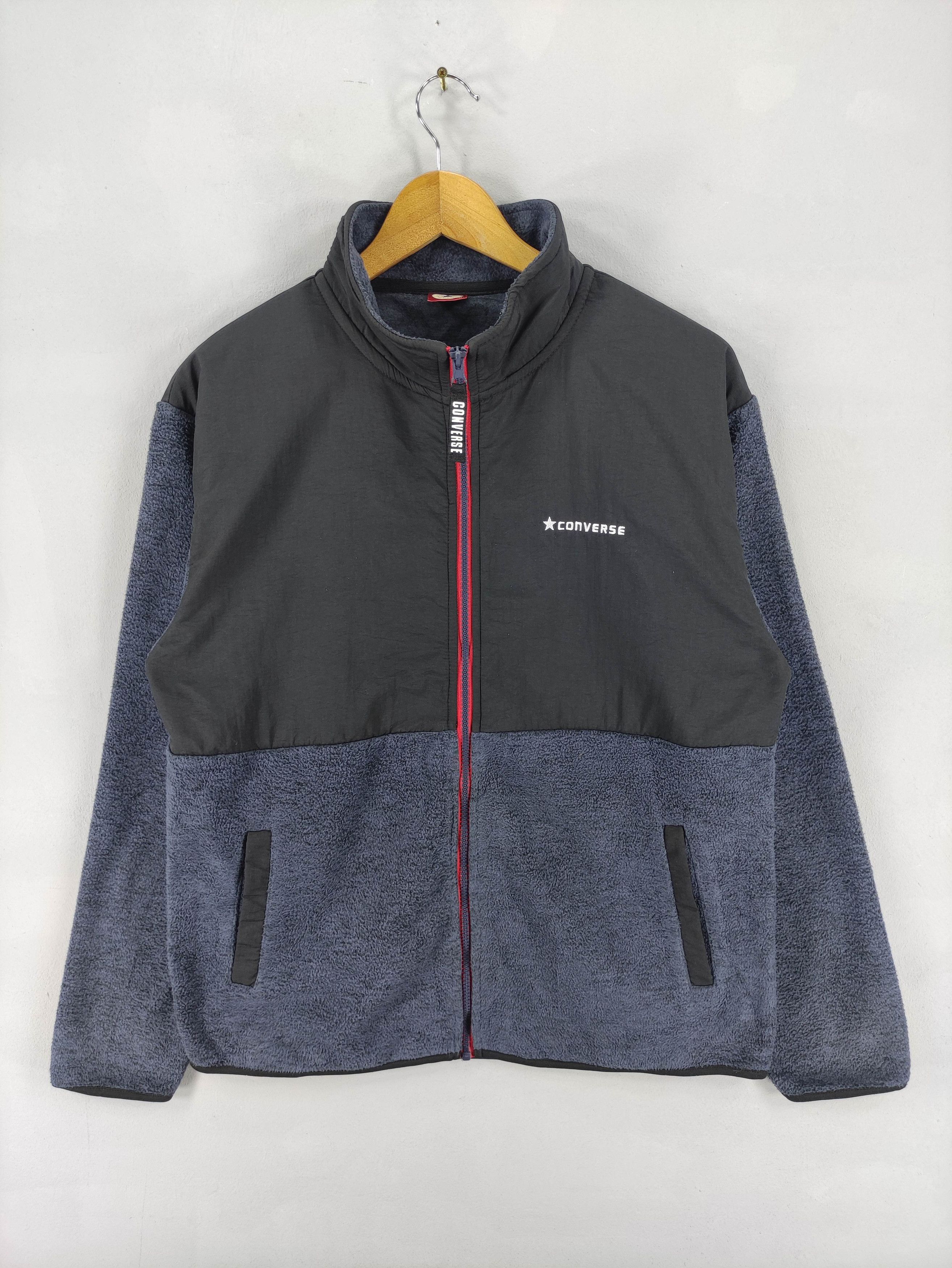 Converse Vintage Converse Fleece Jacket Sweater Zipper Size US M / EU 48-50 / 2 - 1 Thumbnail
