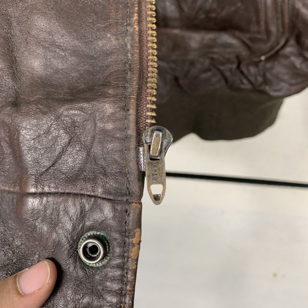 Japanese Brand Japanese Brand Rage Military Leather Jacket Size US L / EU 52-54 / 3 - 13 Thumbnail