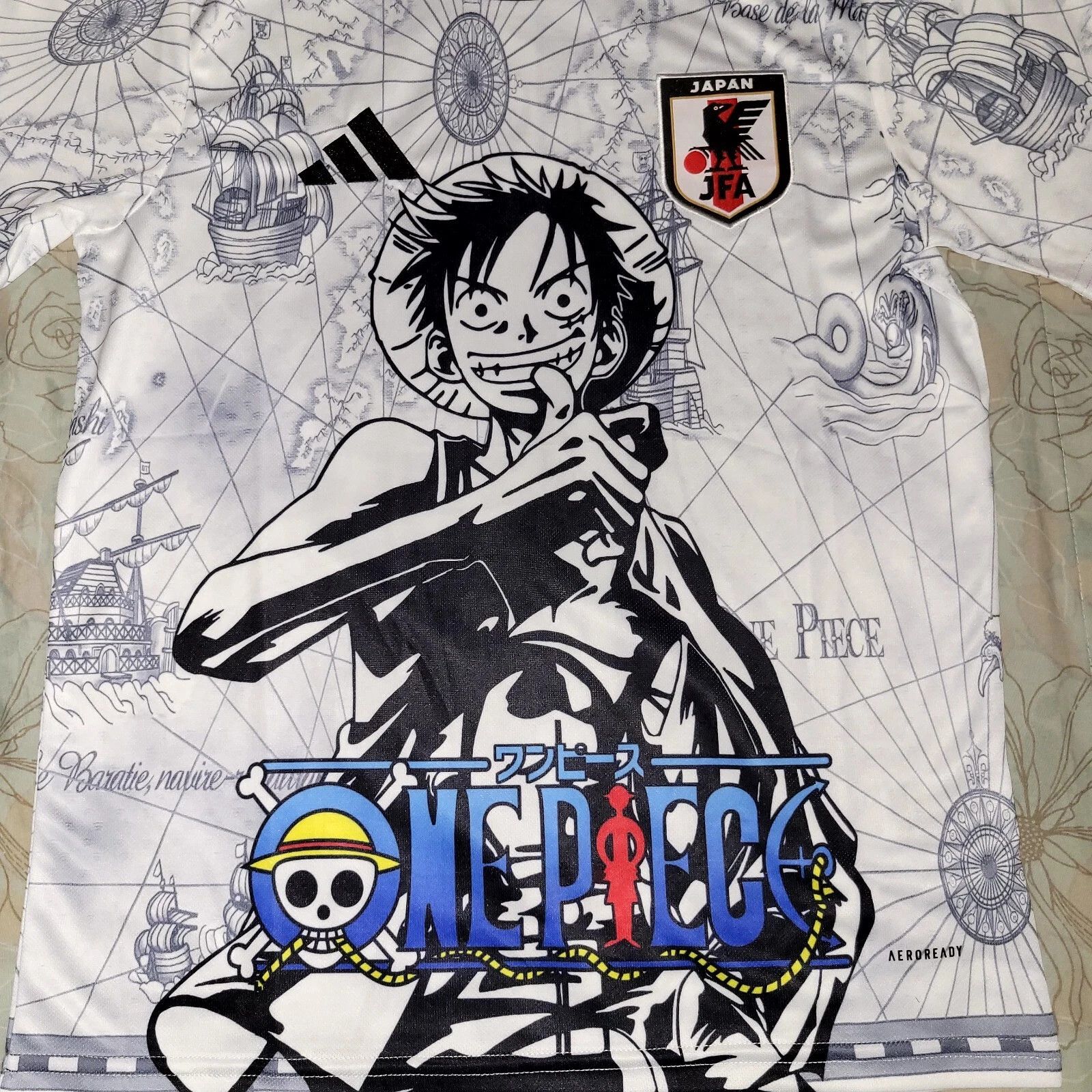 Other Japan Soccer Jersey – Special Luffy OnePiece Anime Edition Size US M / EU 48-50 / 2 - 2 Thumbnail