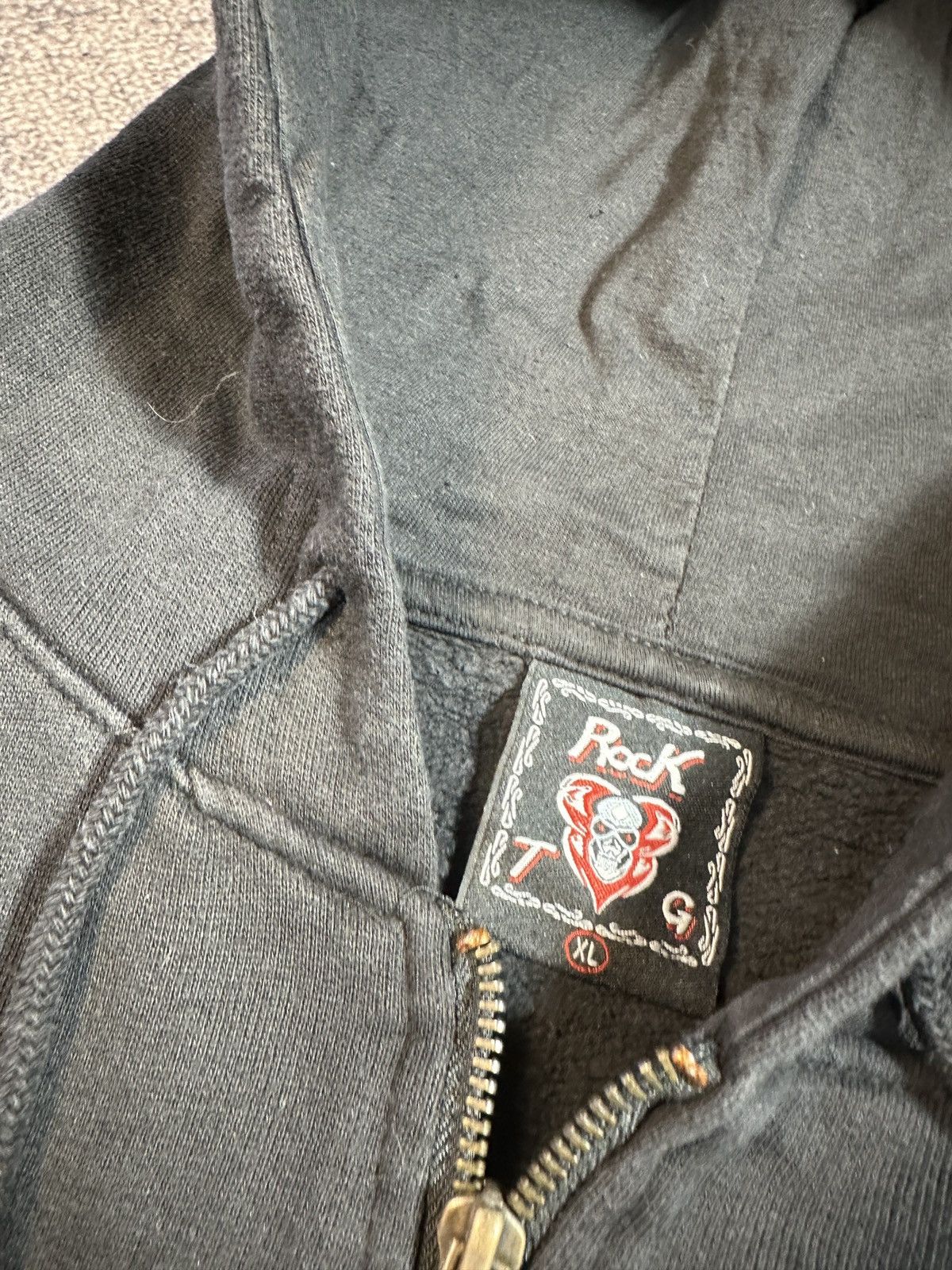 Band Tees × Vintage Y2K Johnny Hallyday Logo Zip Up Hoodie Streetwear Rare XL Size US XL / EU 56 / 4 - 5 Thumbnail