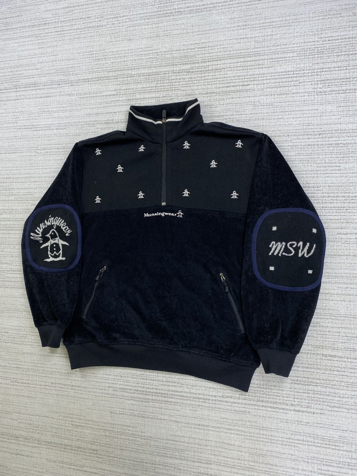 Japanese Brand × Vintage Vintage 90s Munsingwear Embroidery Logo Halfzipper Jacket Size US M / EU 48-50 / 2 - 4 Thumbnail