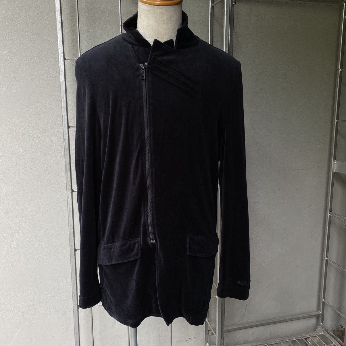 Adidas Adidas Black Velour Zip Jacket Size US M / EU 48-50 / 2 - 1 Thumbnail