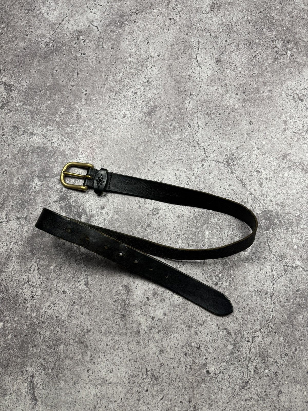 Japanese Brand 00’s NUMBER NINE STYLE JAPAN LEATHER Y2K BELT VINTAGE Size ONE SIZE - 2 Thumbnail