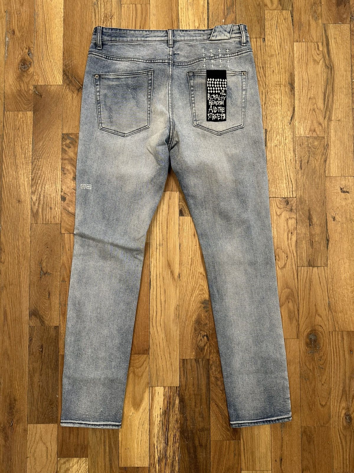 Ksubi Ksubi Knee Distress Blue Denim Jeans Size 34 Size US 34 / EU 50 - 2 Thumbnail