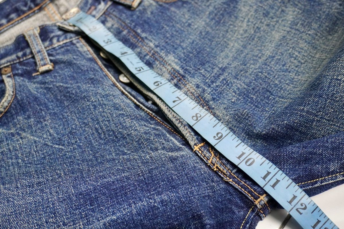 Denime × Japanese Brand × Vintage Vintage DENIME selvedge distressed jeans japanese brand Size US 30 / EU 46 - 17 Thumbnail