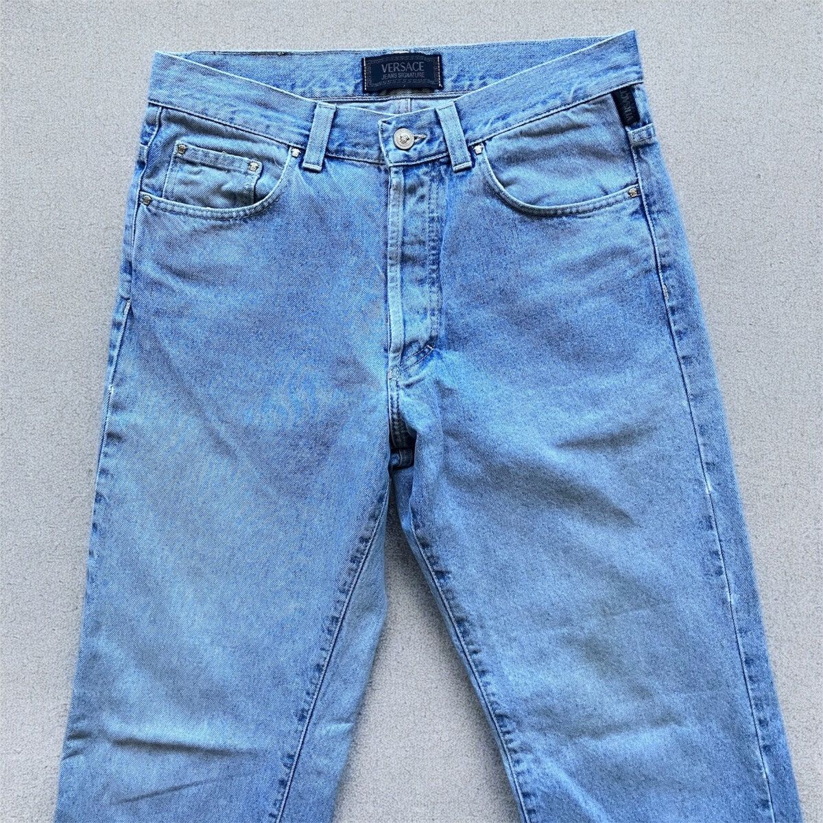 Versace Vintage 90s Versace Denim Blue wash Jeans 31 VTG rare Size US 31 - 4 Thumbnail