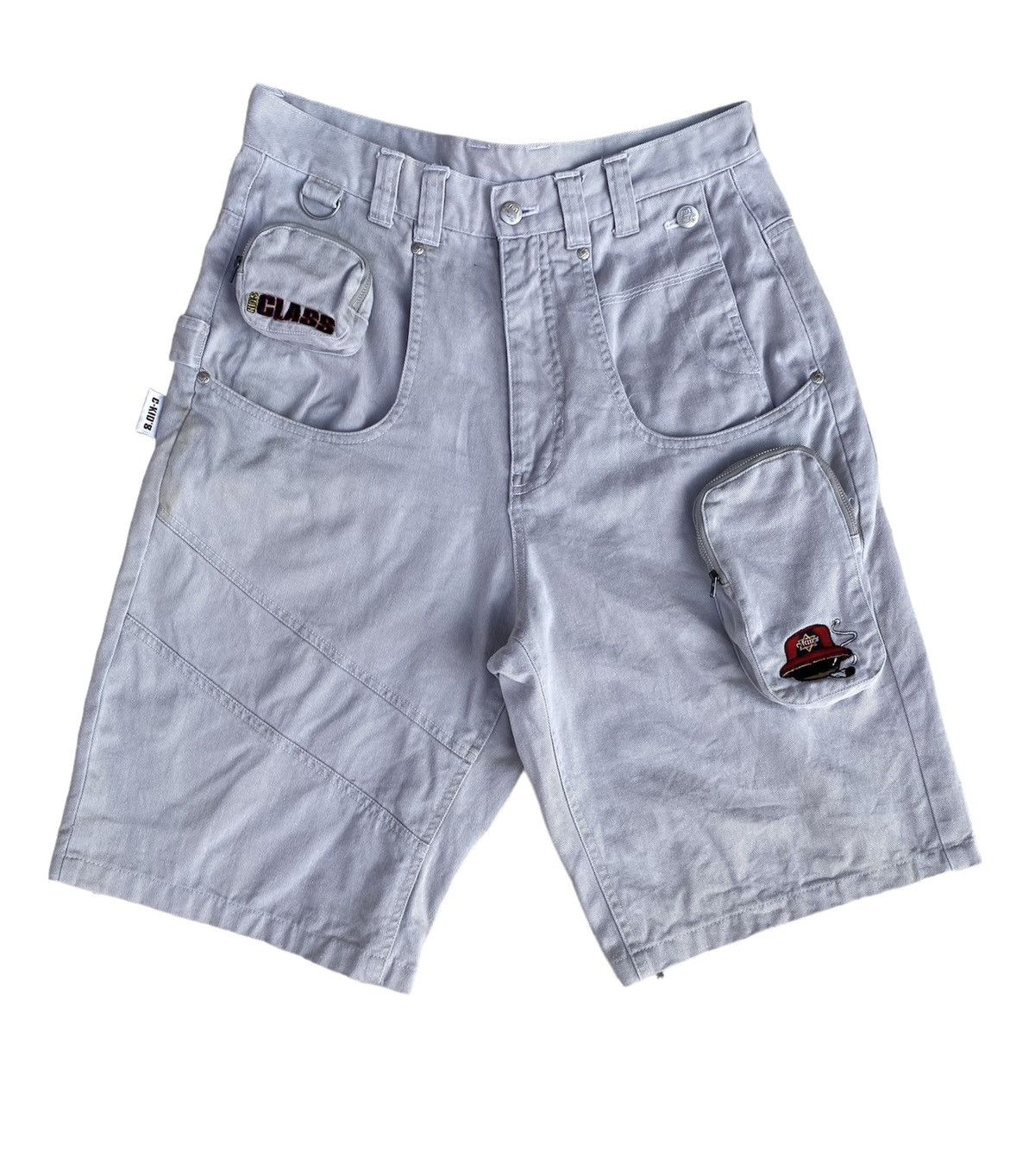 image of Jnco x Skategang C-Kid's Jorts in Grey, Men's (Size 32)