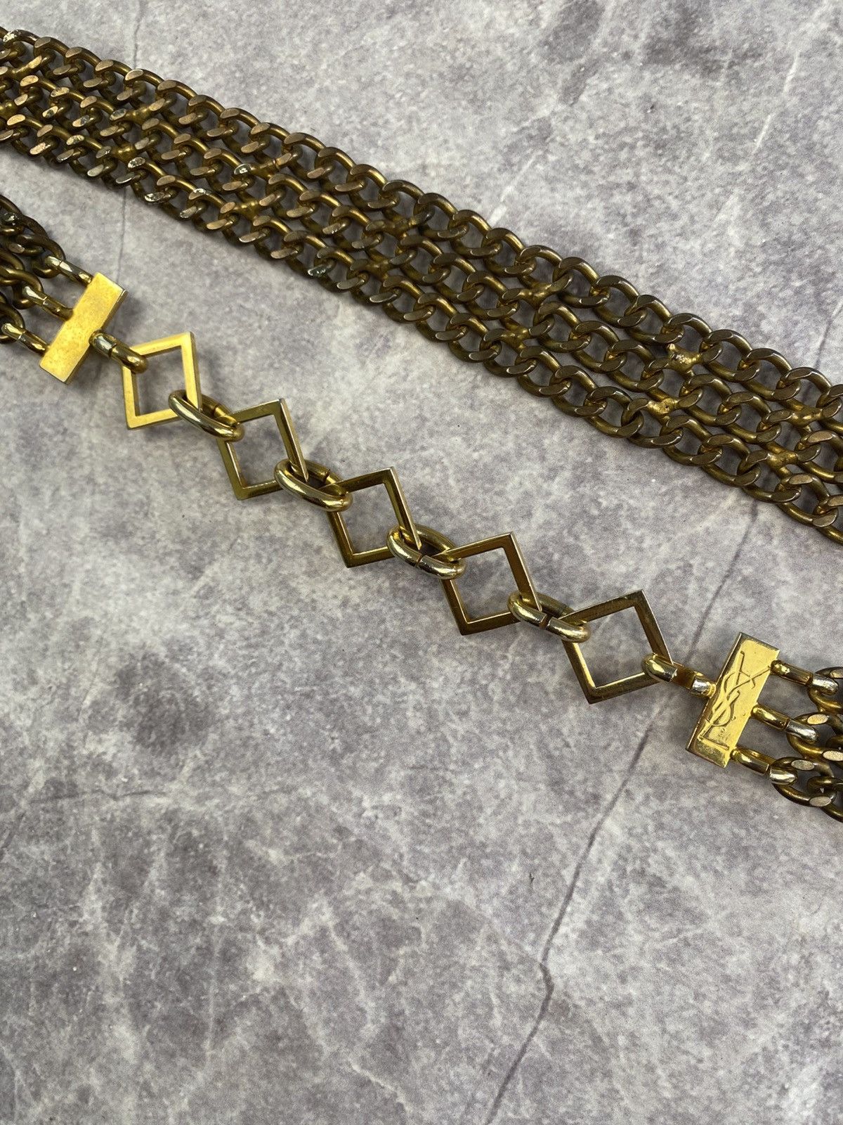 Yves Saint Laurent Yves Saint Laurent Vintage Very Rare Chain Belt Size ONE SIZE - 2 Thumbnail