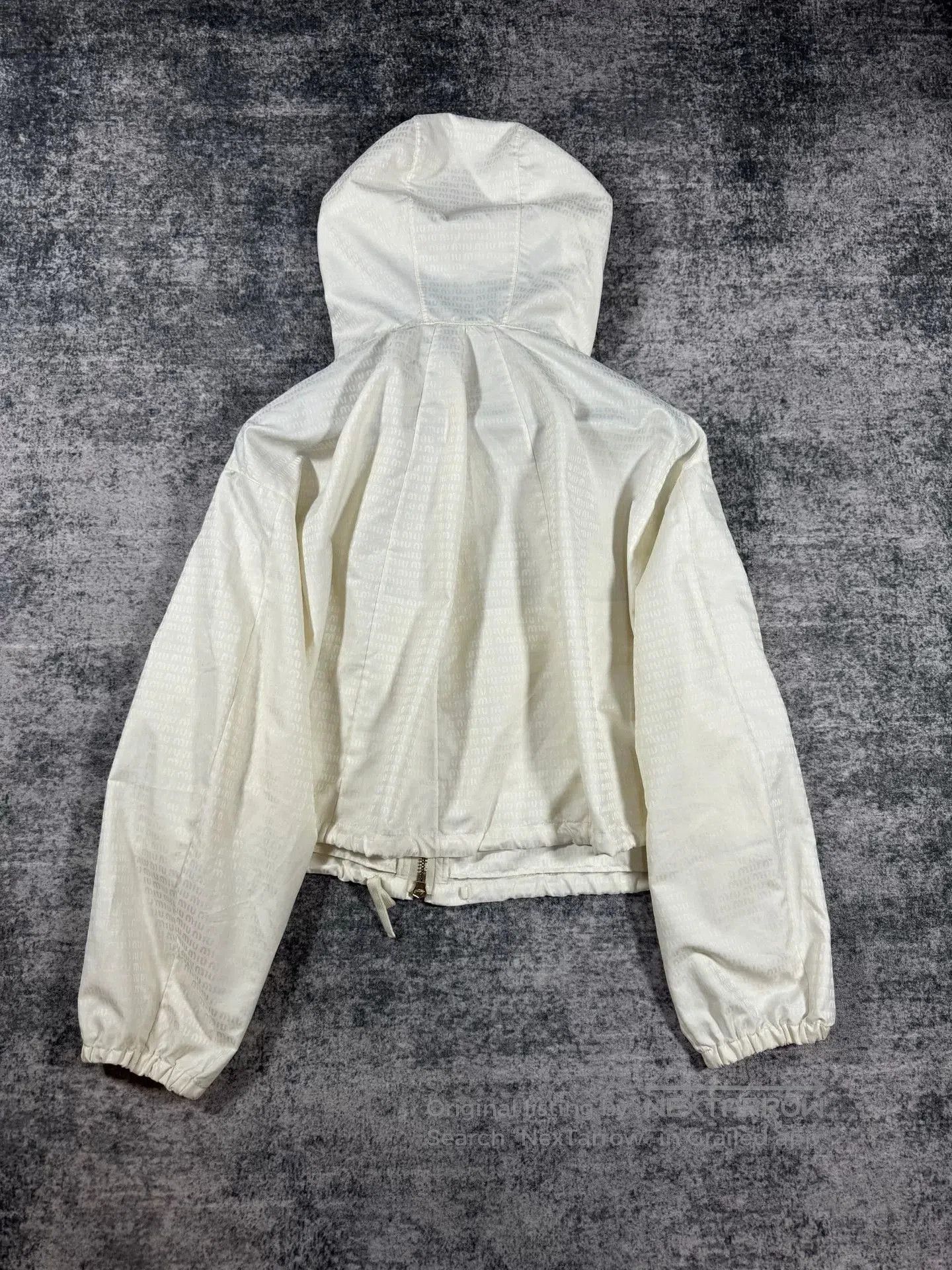 Miu Miu miu miu ivory print hooded jacket. Size US M / EU 48-50 / 2 - 2 Thumbnail