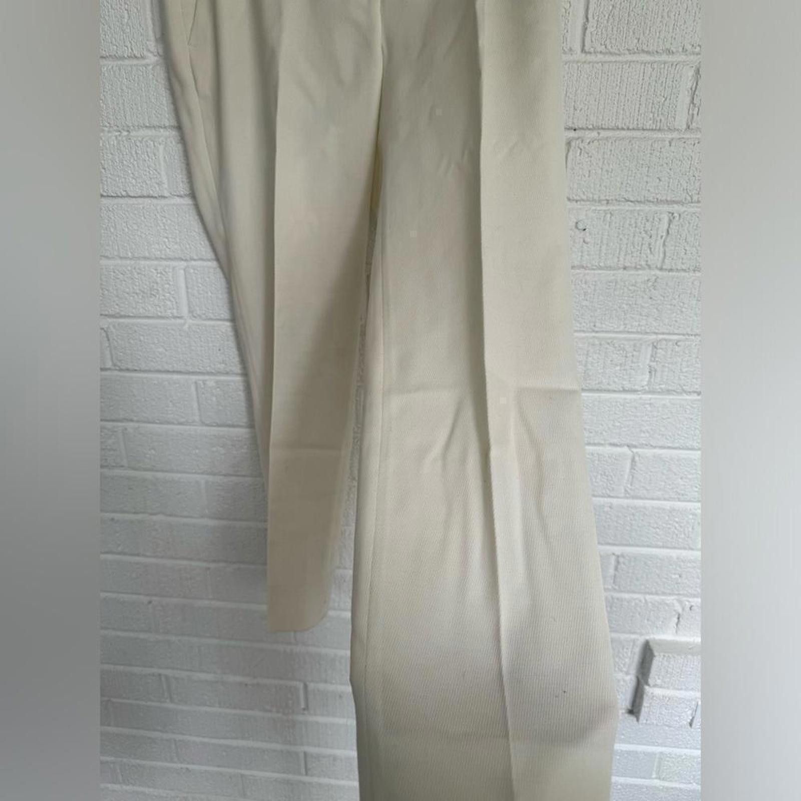 Paul & Shark Paul & Shark Cream Wide-Leg Trousers Size 30" / US 8 / IT 44 - 4 Thumbnail
