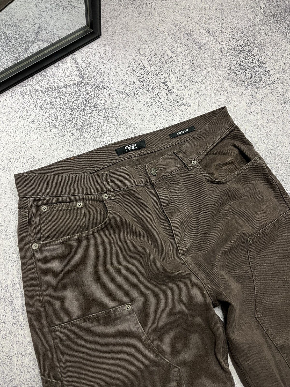 Jaded London Jaded London Skate Fit Double Knee Y2k Denim Jeans Brown Size US 34 / EU 50 - 9 Thumbnail