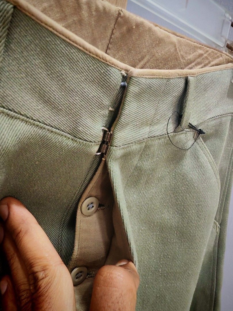 Vintage 40s–50s Plazanet French Army Jodhpurs Riding Pants Size US 30 / EU 46 - 4 Thumbnail