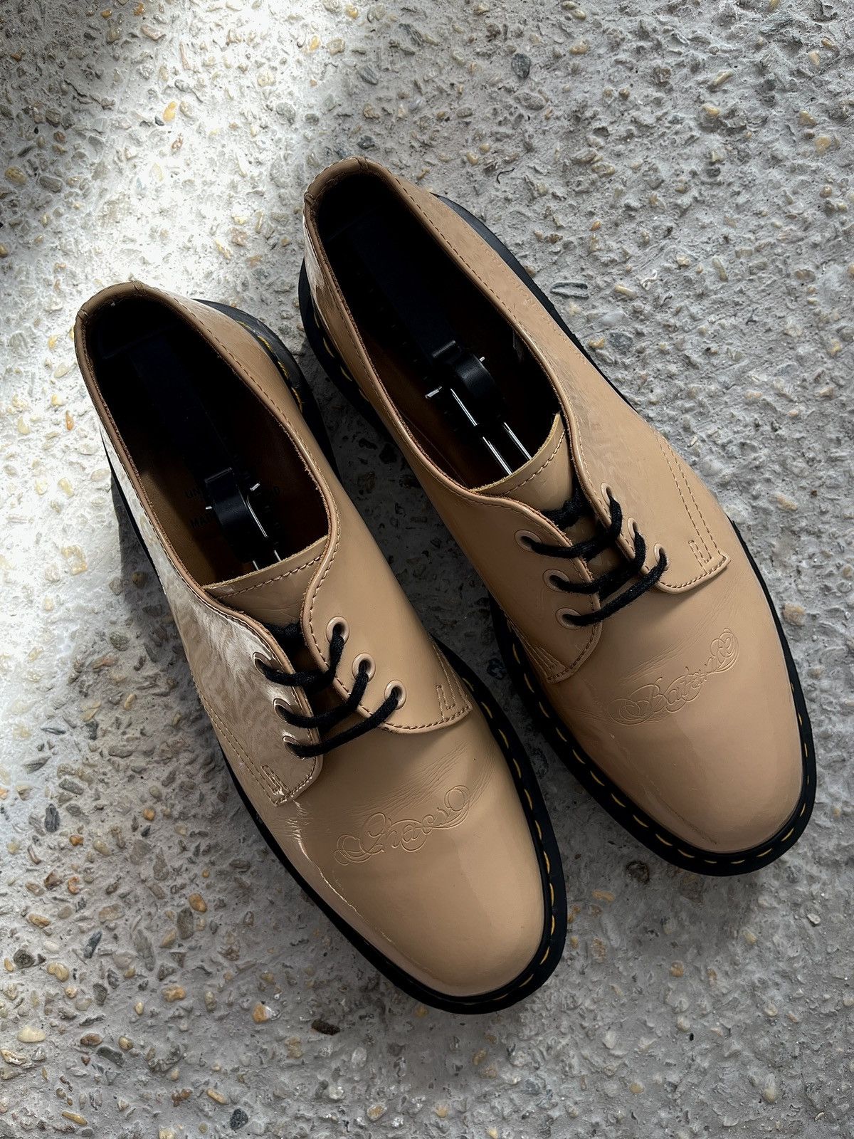 Undercover Dr. Martens Undercover x 1461 Patent Leather 'Beige' Size US 11 / EU 44 - 3 Thumbnail
