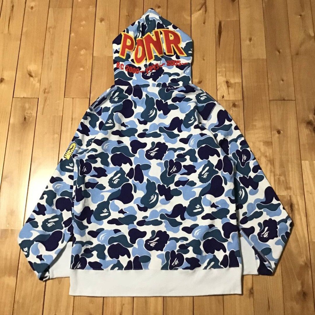 Bape BAPE ABC camo Blue shark full zip hoodie a bathing ape PONR Size US L / EU 52-54 / 3 - 2 Thumbnail