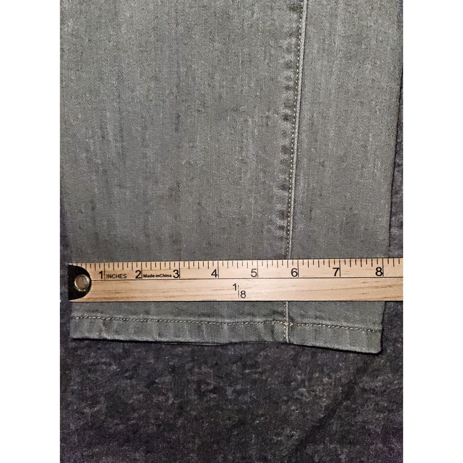 Ralph Lauren LRL Jeans Women's Straight Leg Mid Rise Gray Logo 14 Regular Denim Pants City PreppyMens? No, Women. Size 36" / US 14 / IT 50 - 6 Thumbnail