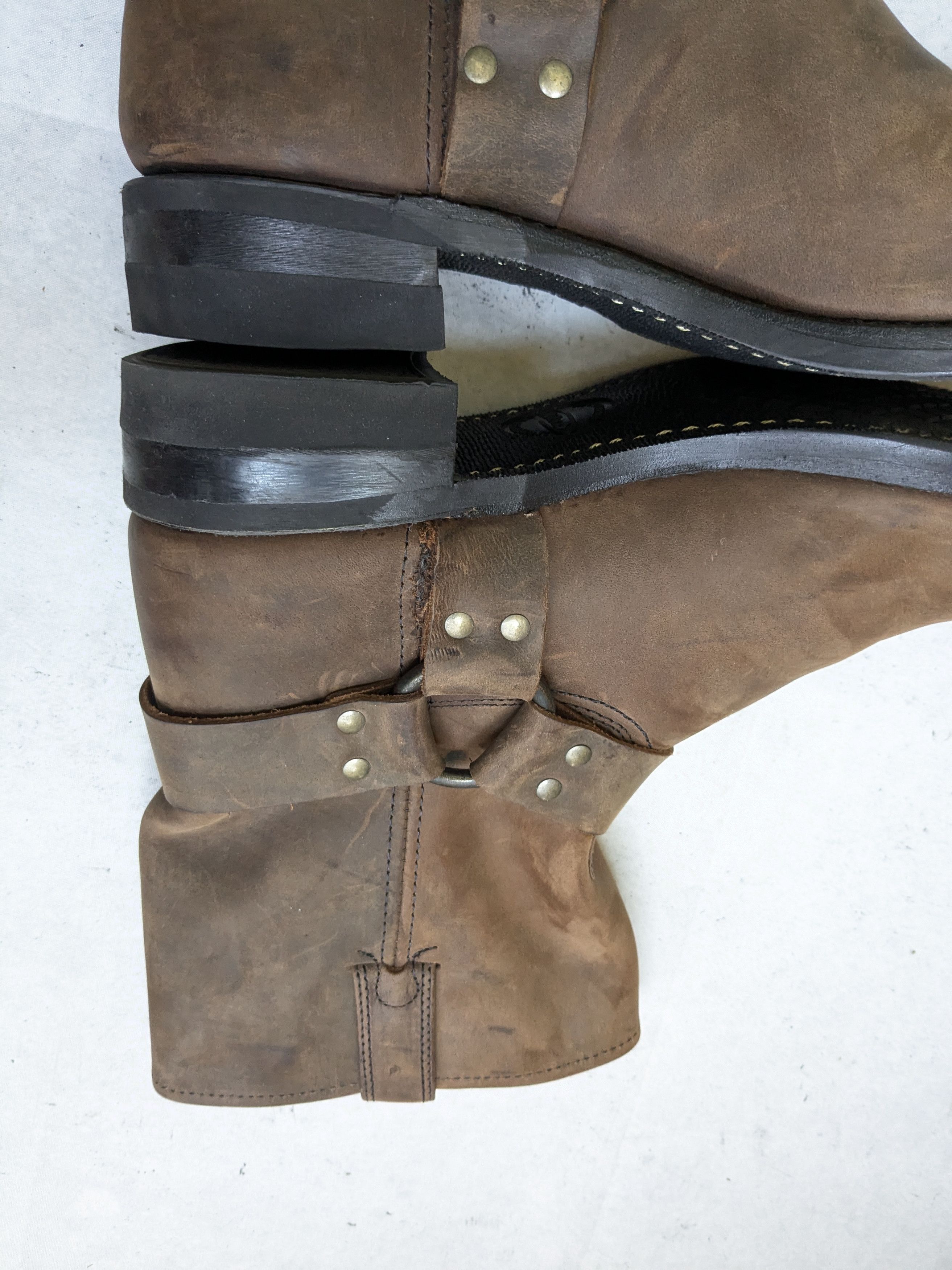 Frye Frye Harness Brown Leather 11.5 M Leather Buckle Size US 11.5 / EU 44-45 - 11 Thumbnail