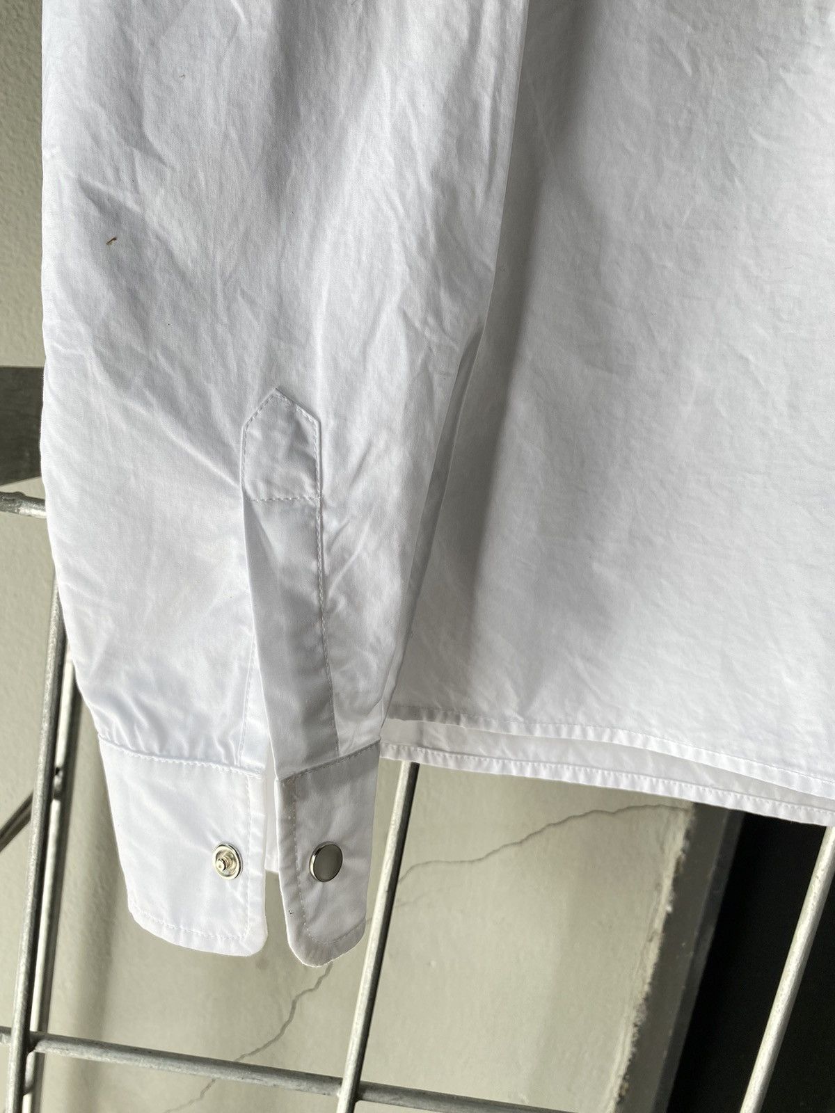 Coperni Coperni Asymmetric White Button-Up Blouse Size XS / US 0-2 / IT 36-38 - 13 Thumbnail