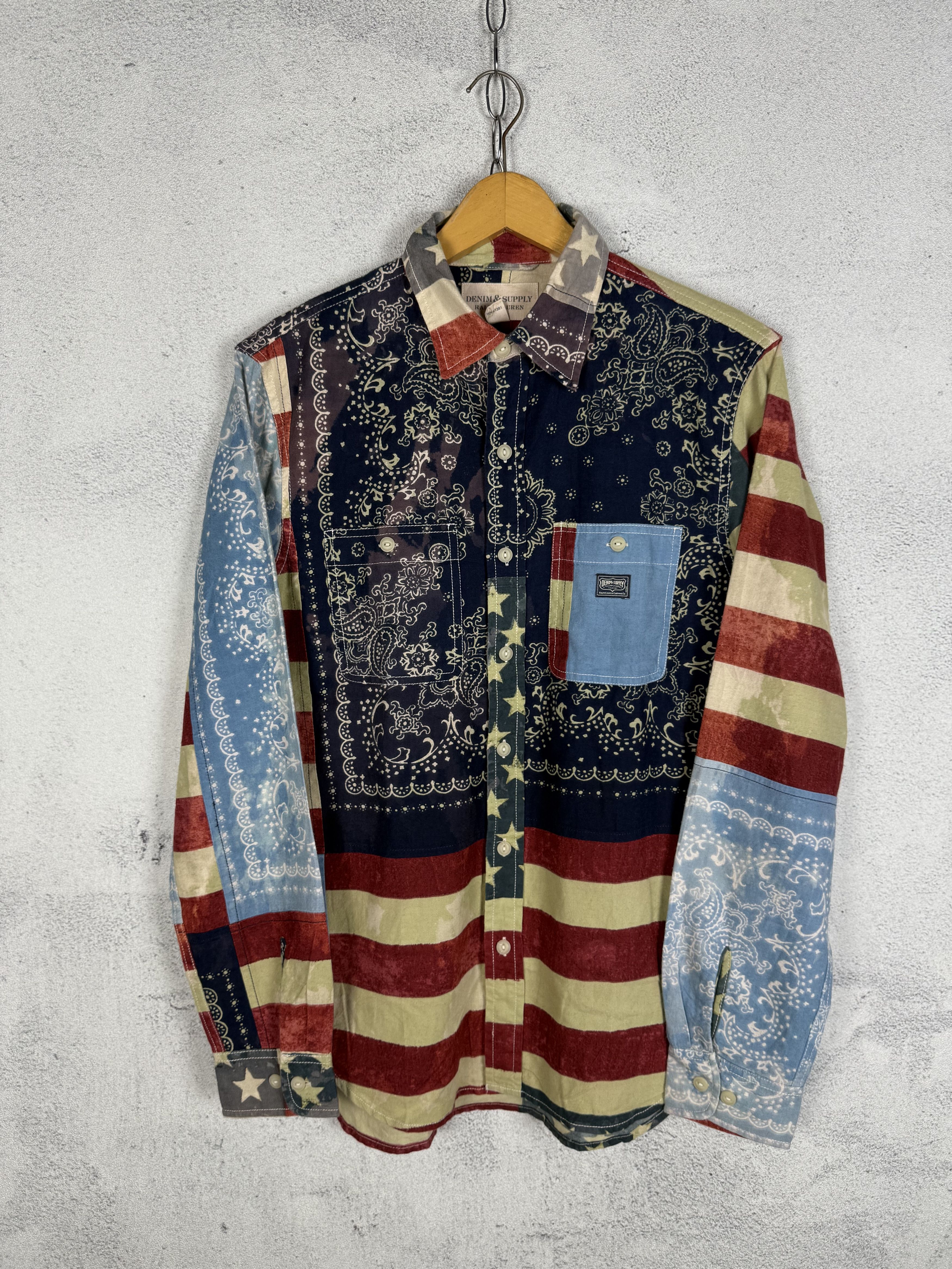 Ralph Lauren Denim & Supply Bandana Paisley Patchwork Shirt