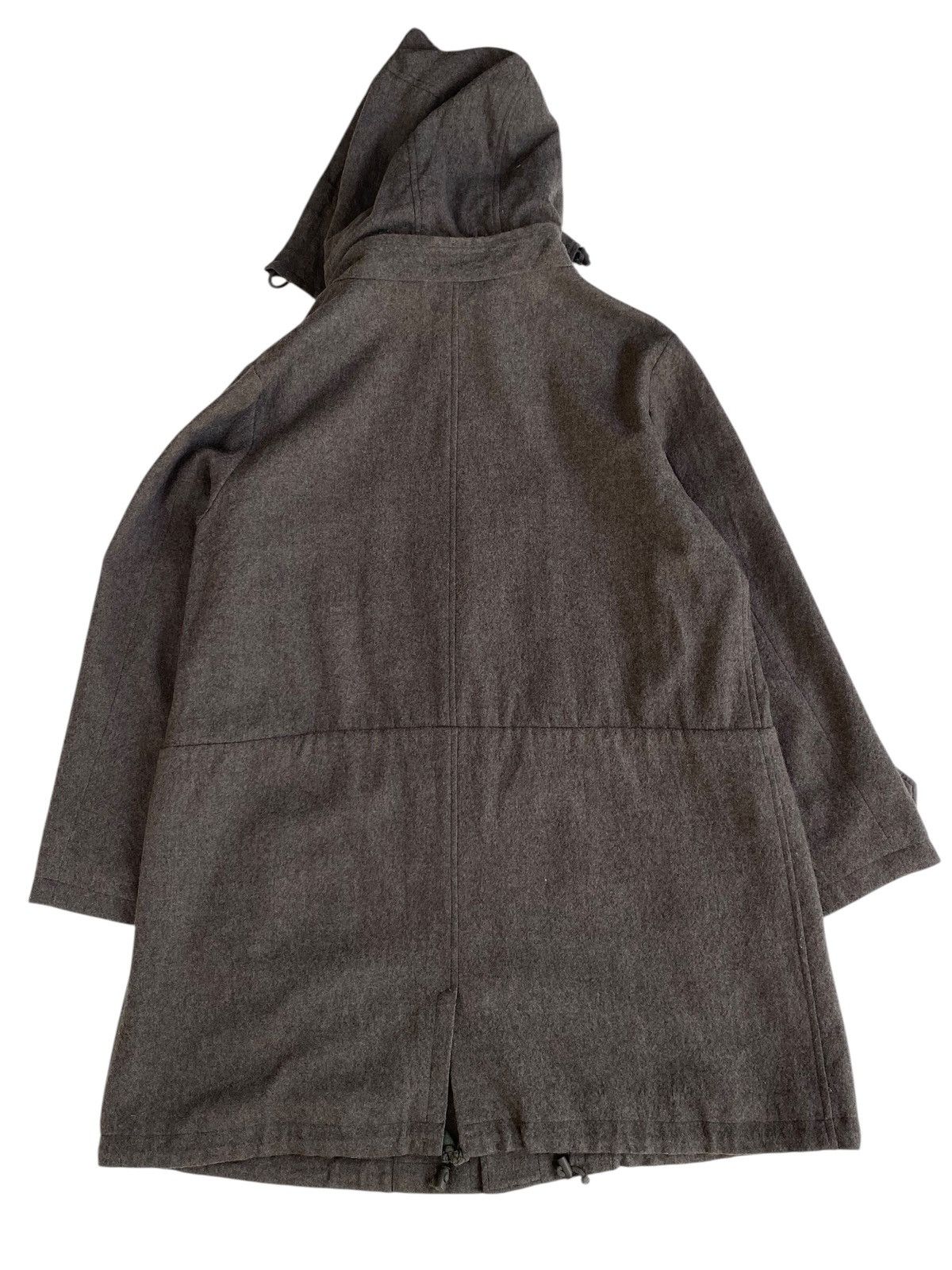 Issey Miyake Plantation Wool Long Jacket Hoodie Size US L / EU 52-54 / 3 - 3 Thumbnail