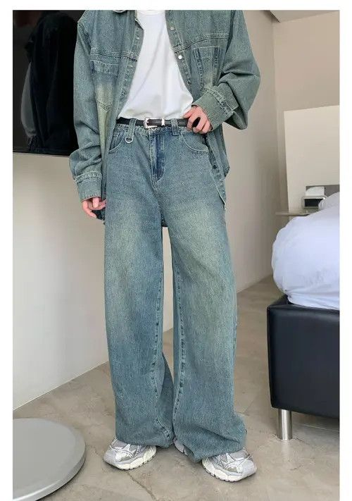 Other Retro distressed washed American wide-leg loose casual jeans Size US 32 / EU 48 - 1 Thumbnail