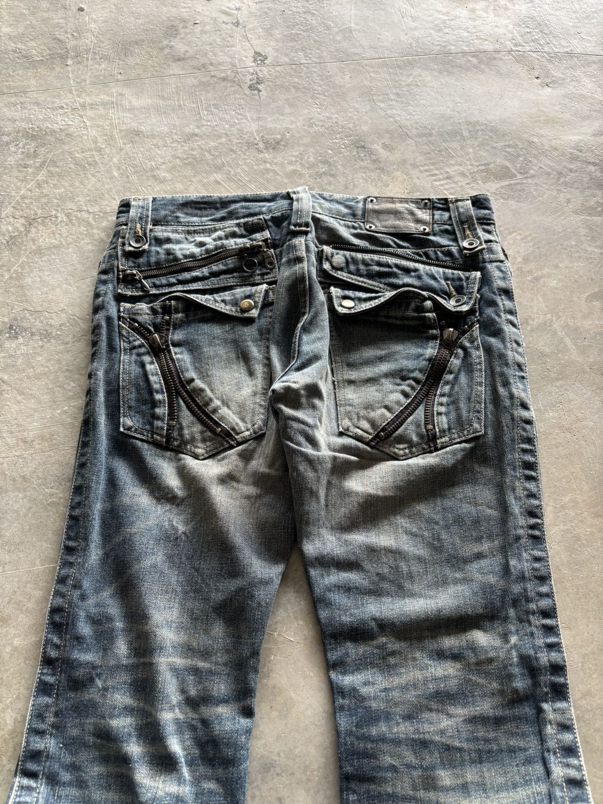 If Six Was Nine Flare Semantic design rusty japanese jeans punk grunge style Size US 34 / EU 50 - 17 Thumbnail