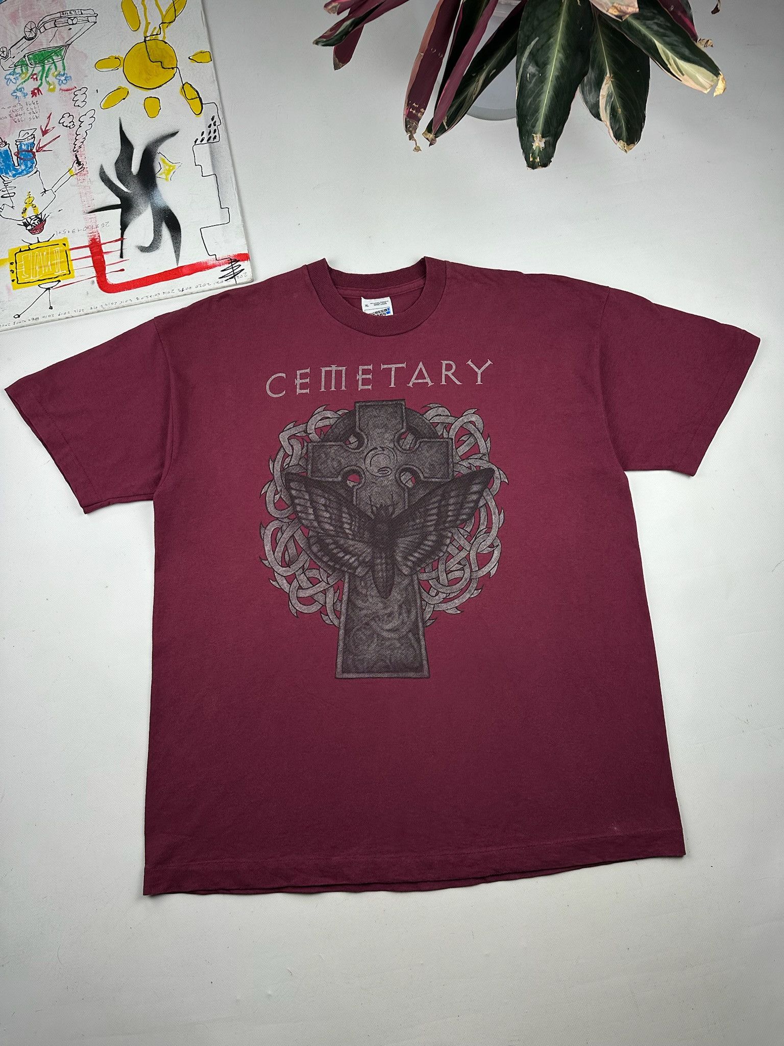 Band Tees Vintage Cemetary T-Shirt death metal Tiamat Paradise Lost Size US XL / EU 56 / 4 - 1 Thumbnail