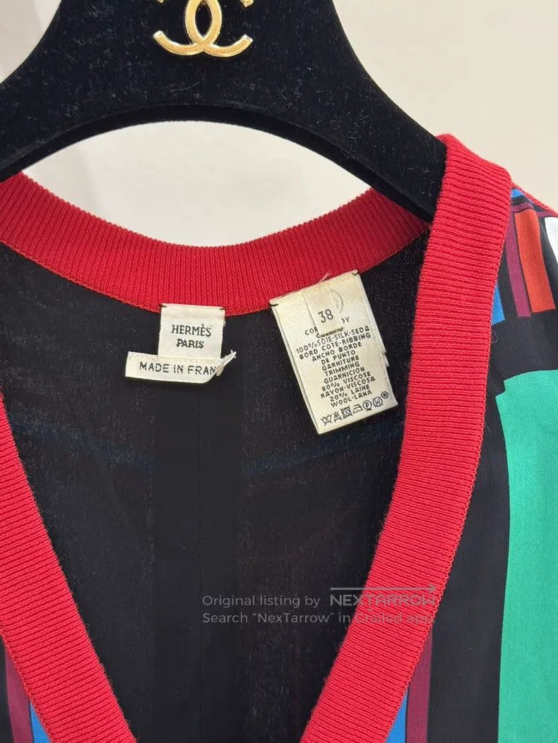 Hermes Hermes Colorblock Silk Dress Size XS / US 0-2 / IT 36-38 - 3 Thumbnail