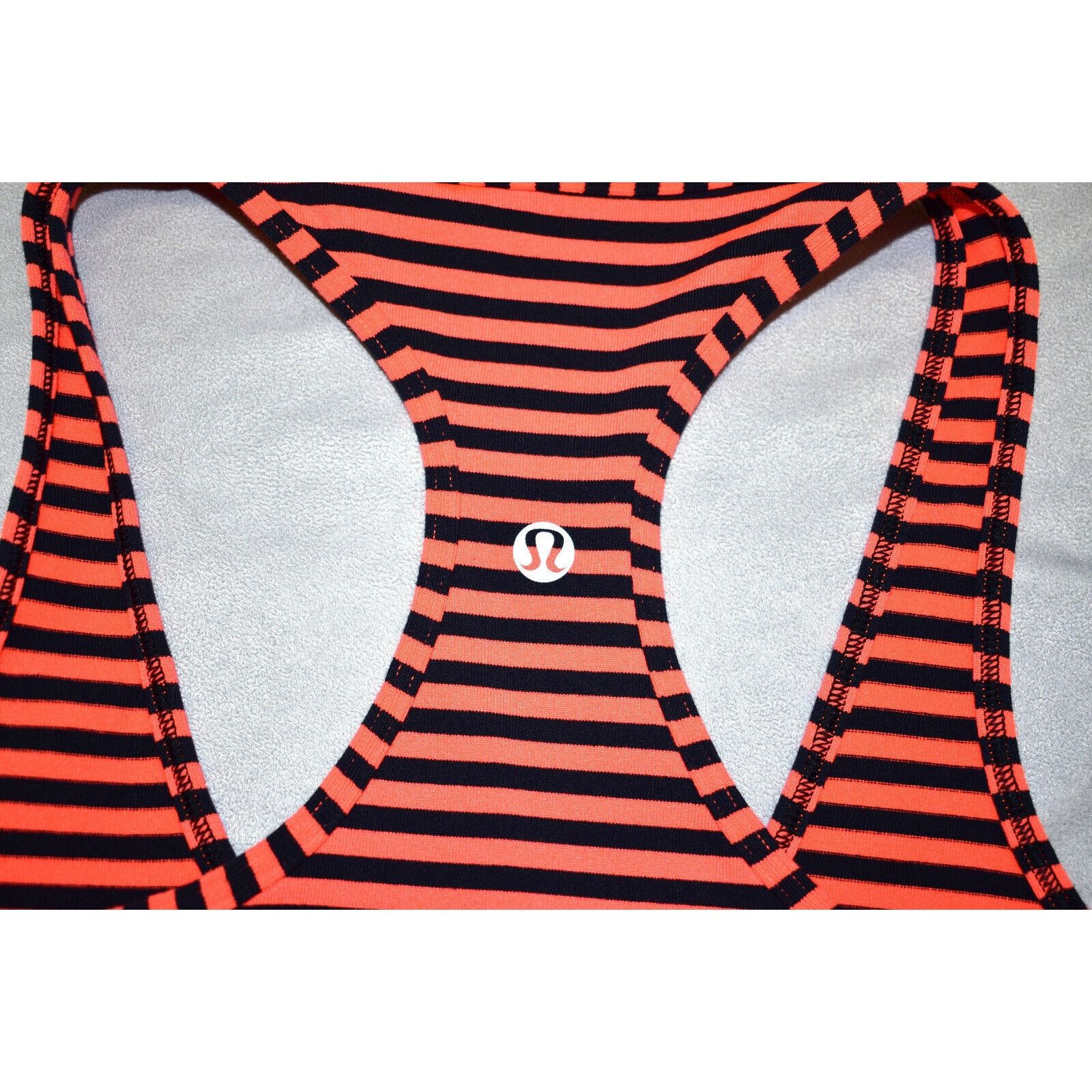 Lululemon LULULEMON Cool Racerback Classic Stripe Flare Inkwell Tank 2 Size XS / US 0-2 / IT 36-38 - 6 Thumbnail