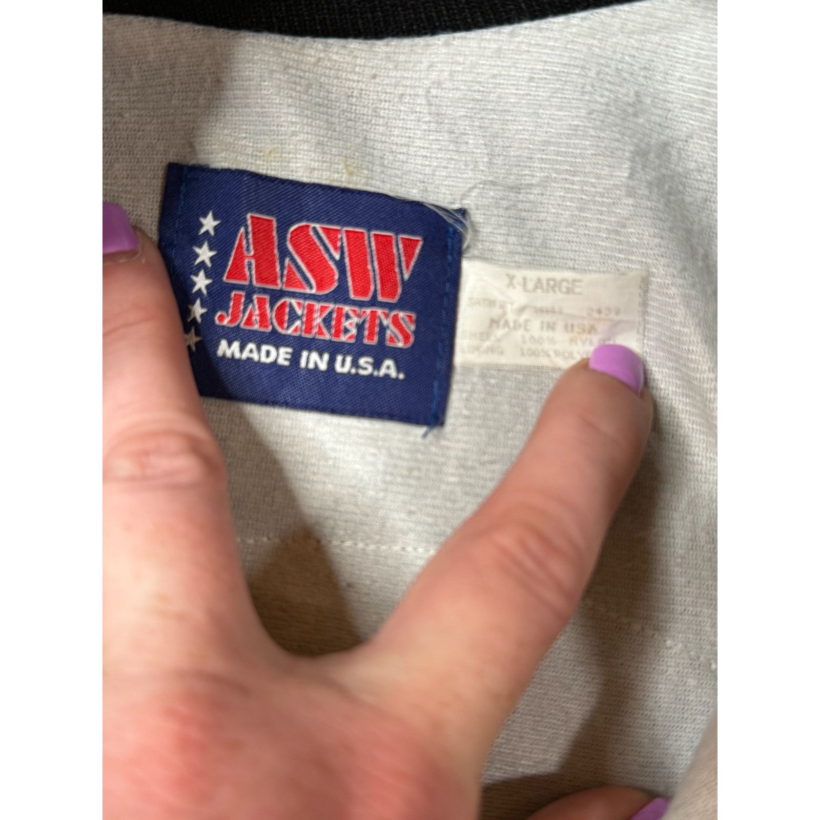 Vintage Vintage ASW Satin Jacket GWRRA Gold Wing Biker Varsity Size US XL / EU 56 / 4 - 5 Thumbnail