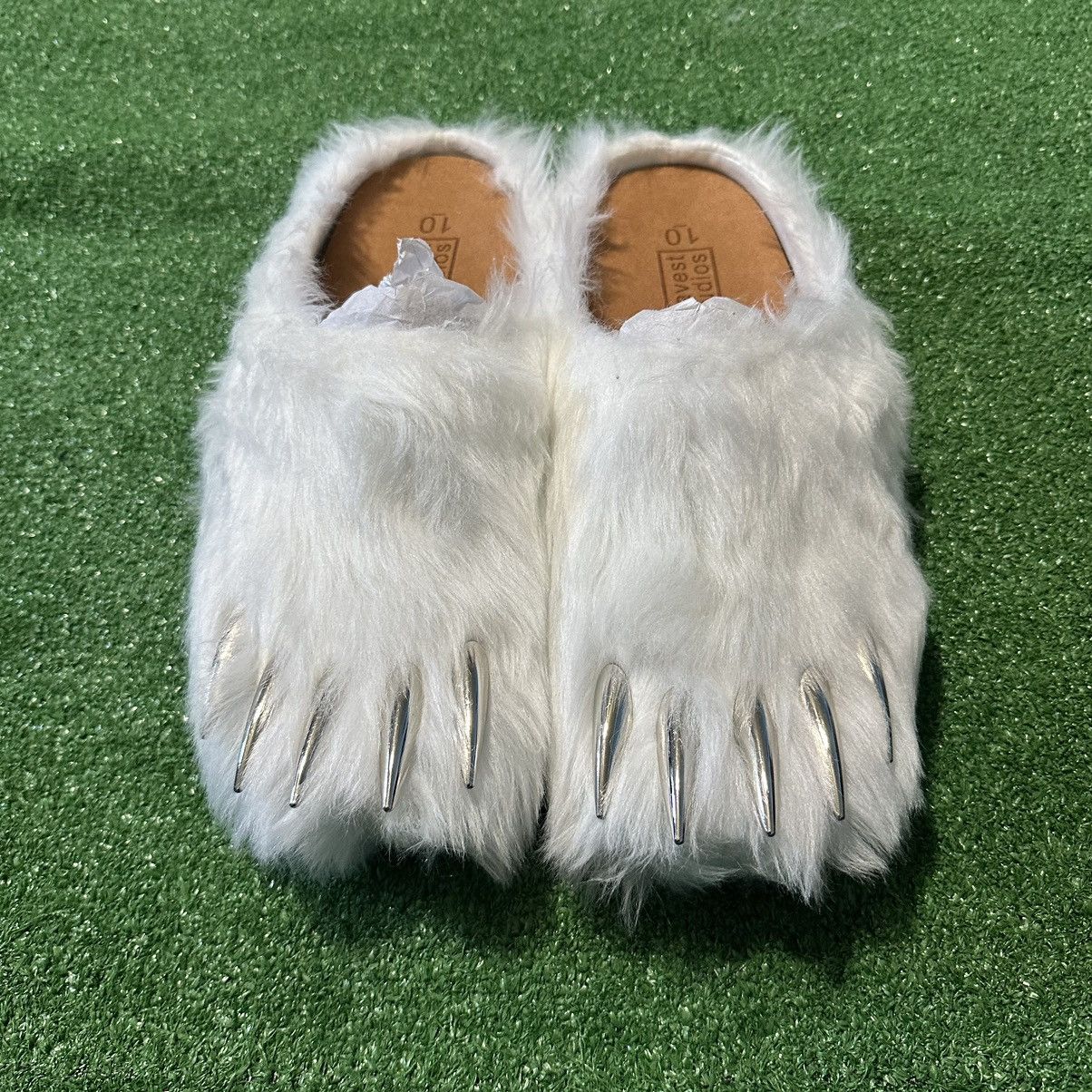 Bravest Studios Bravest Studios white bear claw mules | Grailed