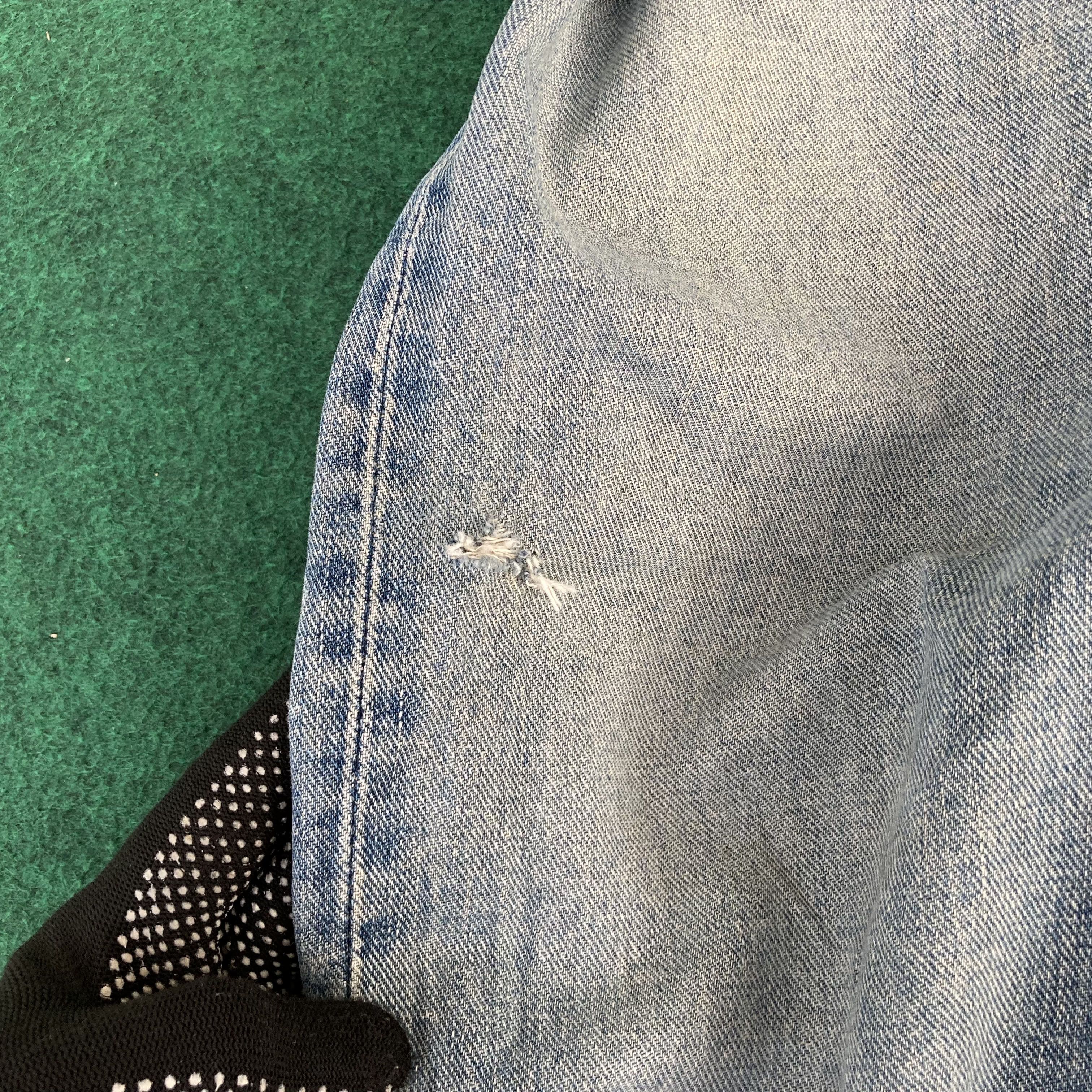 Japanese Brand Vtg Lee Rider Faded Japan Ripped Selvedge Redline Jeans Size US 29 - 11 Thumbnail